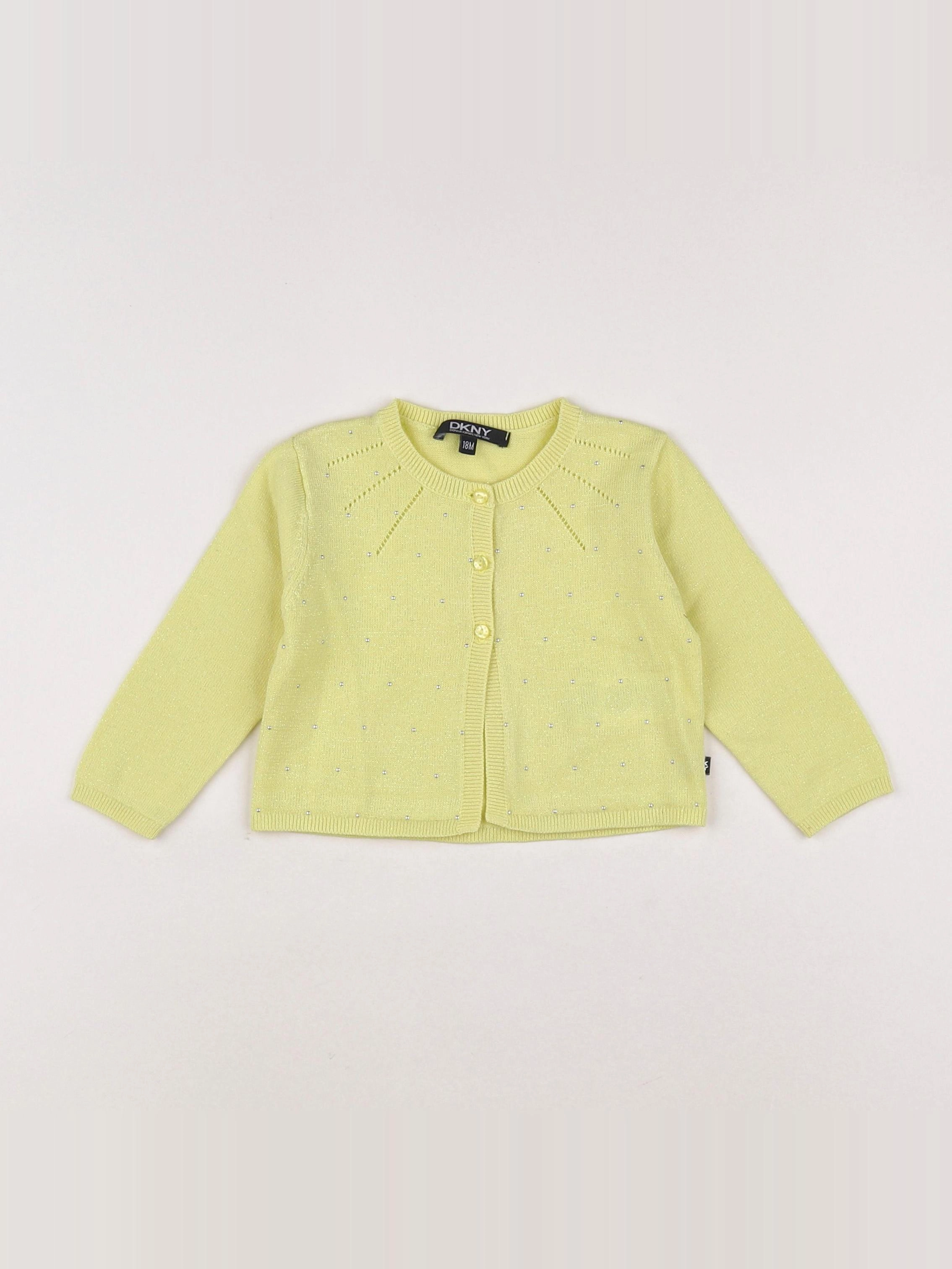 Dkny - gilet jaune, or - 18 mois
