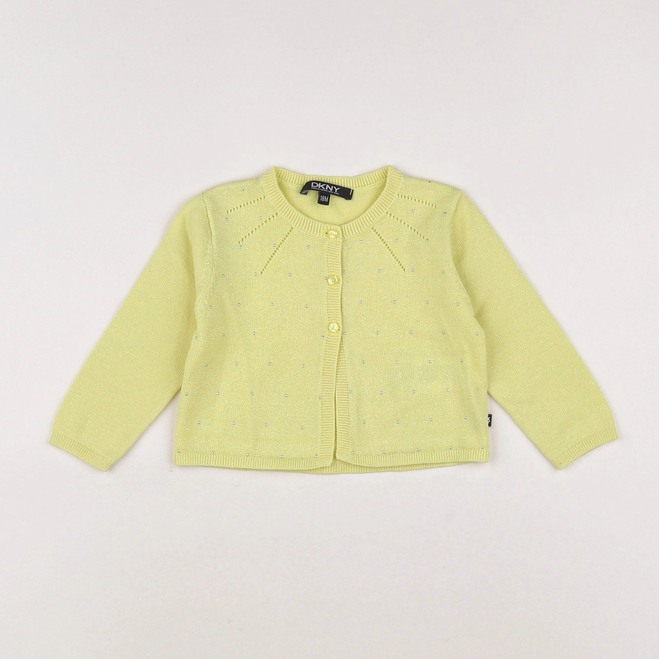 Dkny - gilet jaune, or - 18 mois