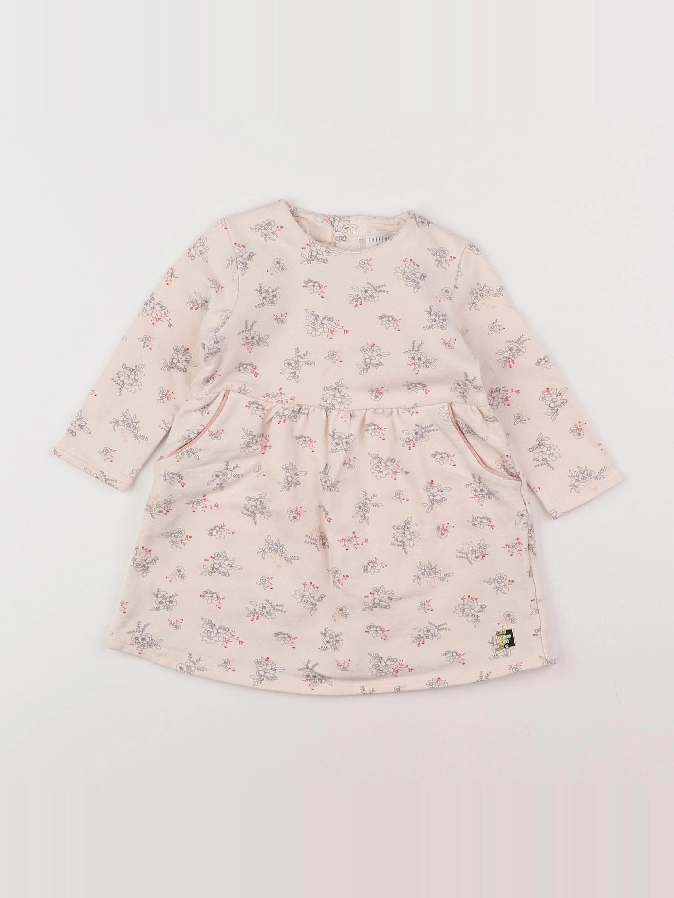 Carrément Beau - robe rose - 12 mois