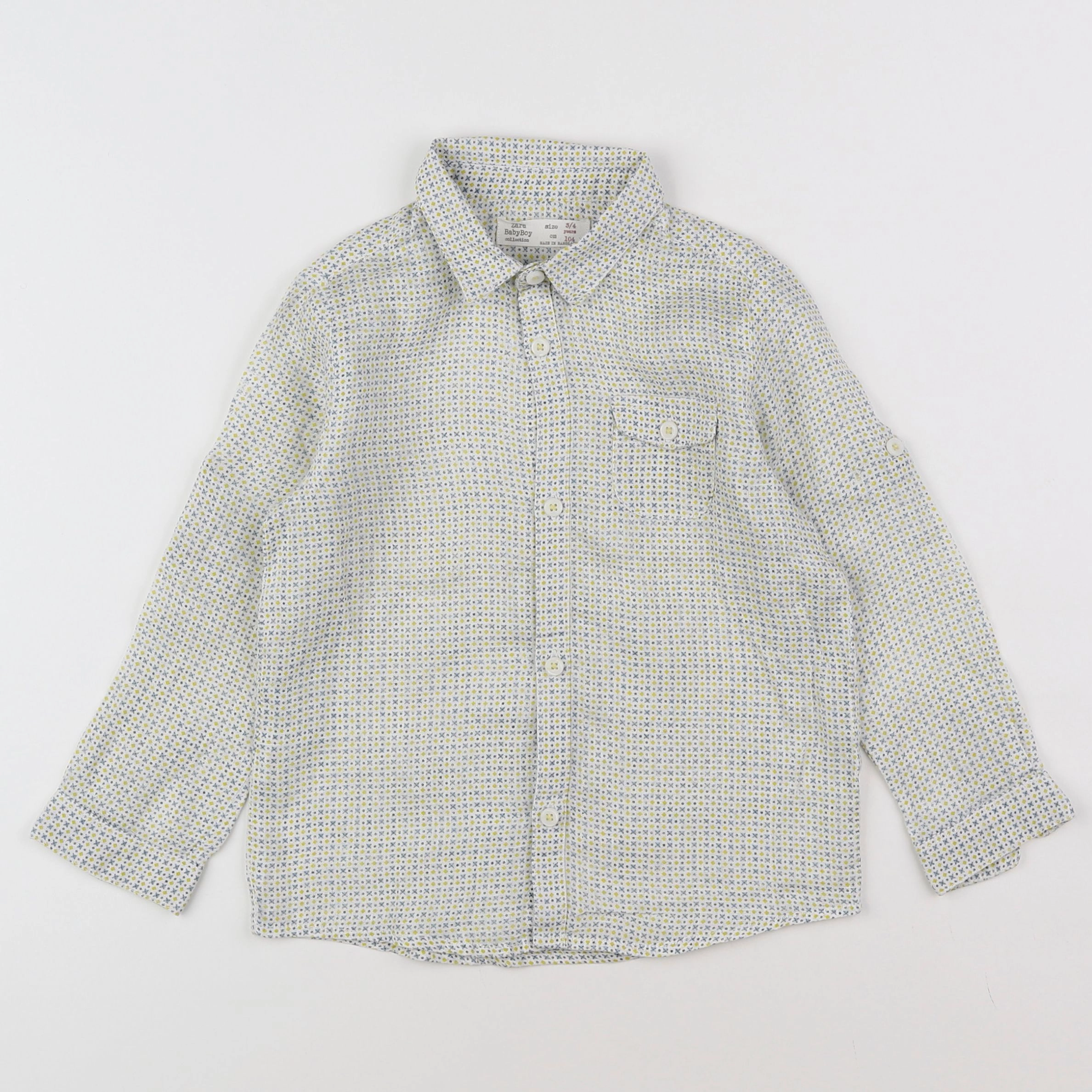 Zara - chemise multicolore - 3/4 ans