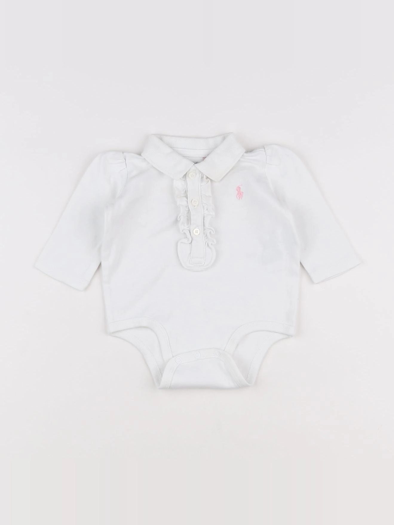 Ralph Lauren - body tee-shirt blanc - 3 mois