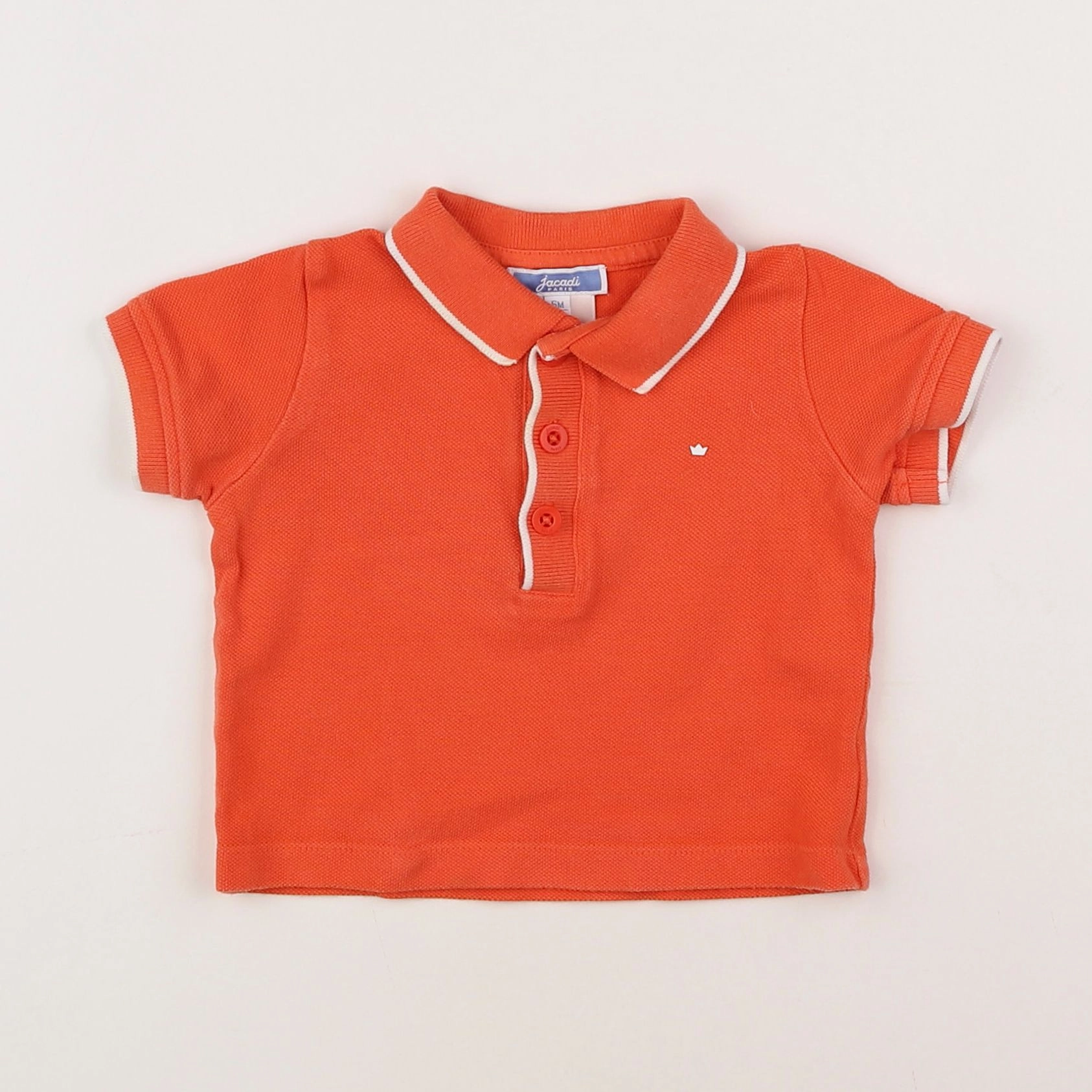 Jacadi - polo orange - 6 mois