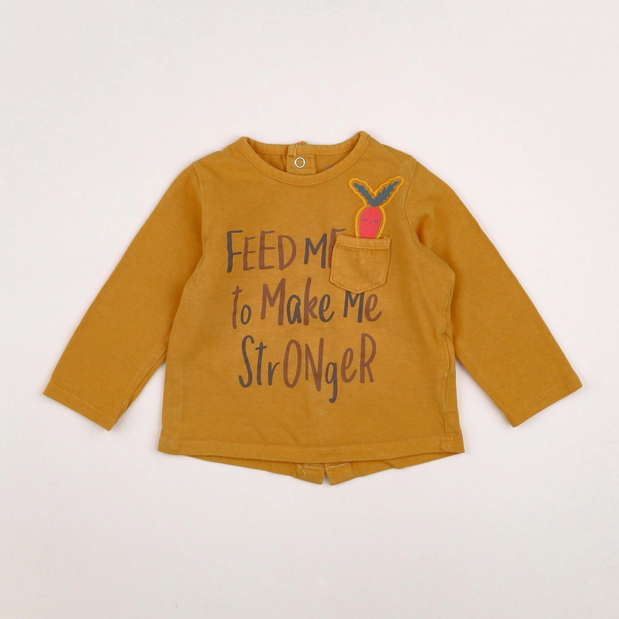 Vertbaudet - tee-shirt orange - 6 mois