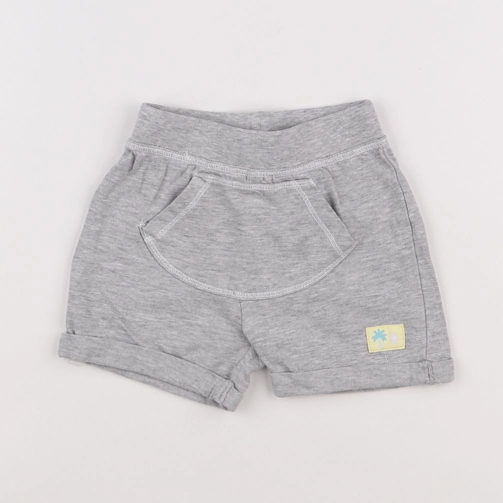 Vertbaudet - short gris - 12 mois