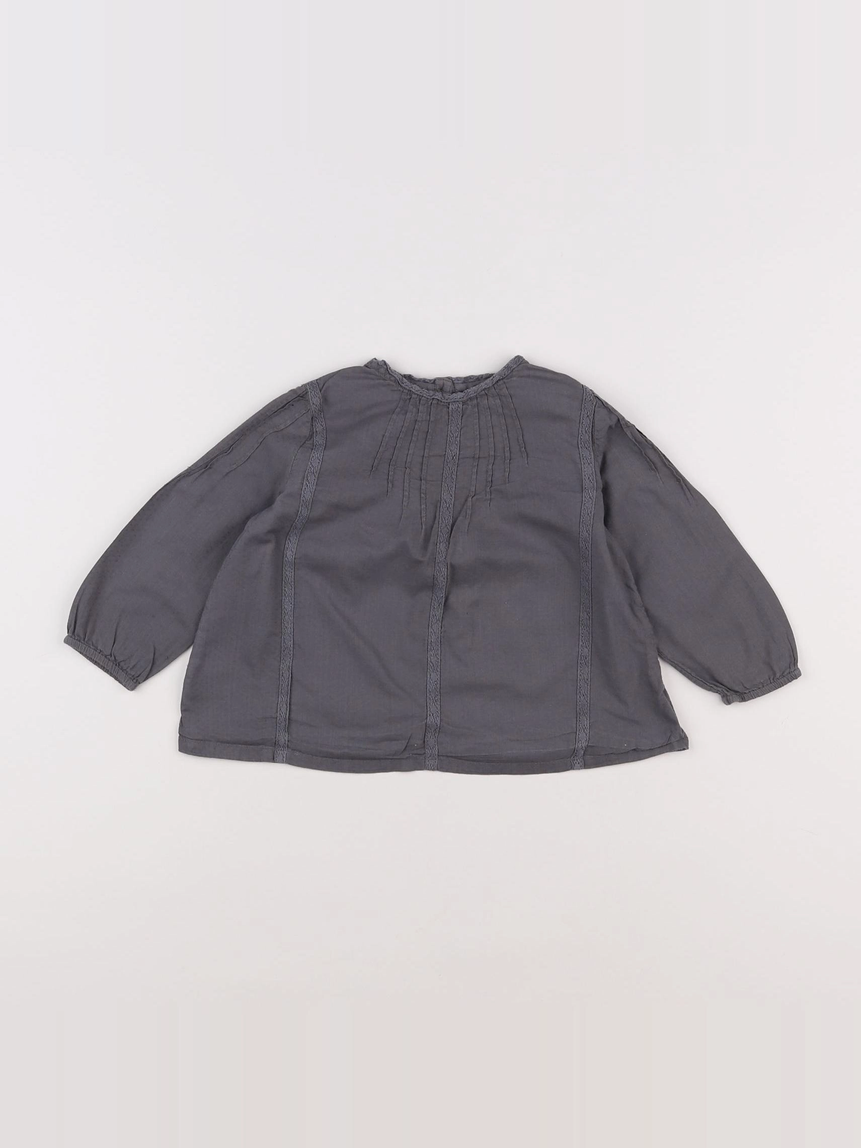 Boutchou - blouse gris - 2 ans