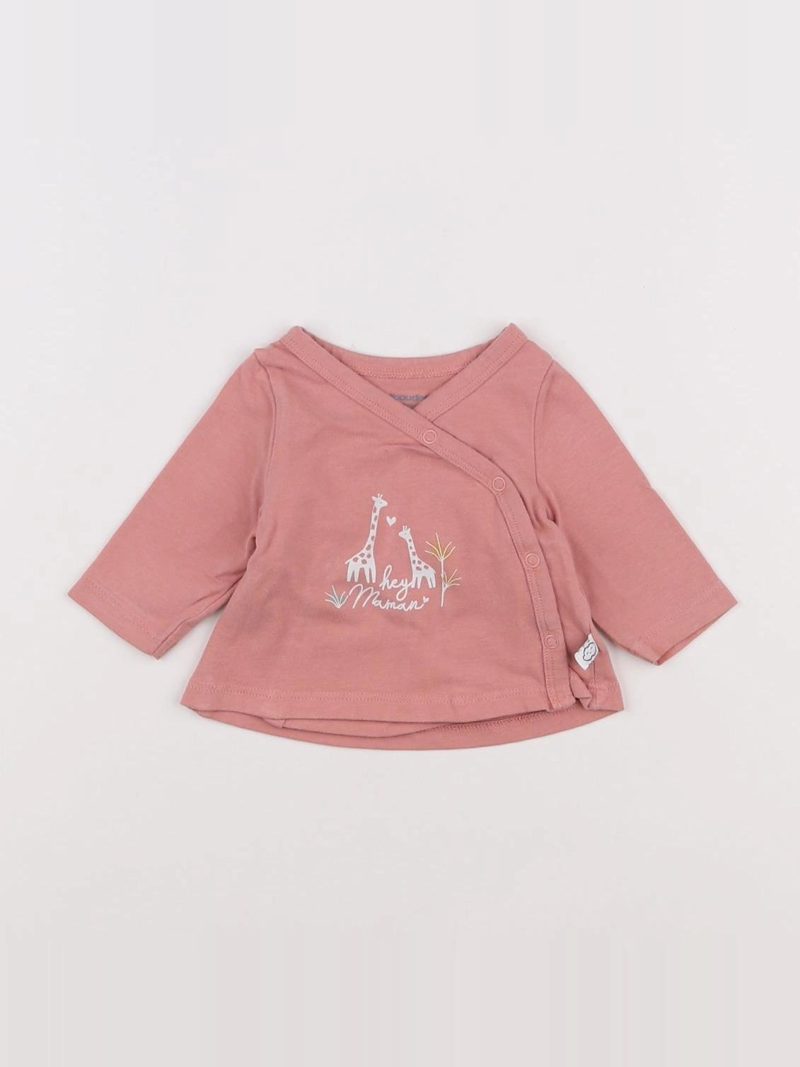 Vertbaudet - tee-shirt rose - 1 mois