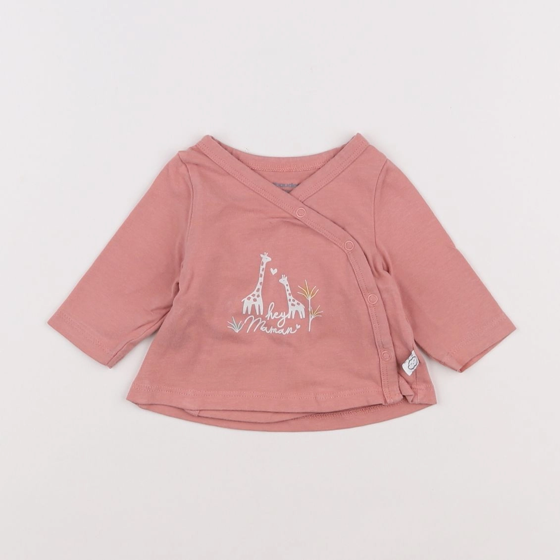 Vertbaudet - tee-shirt rose - 1 mois