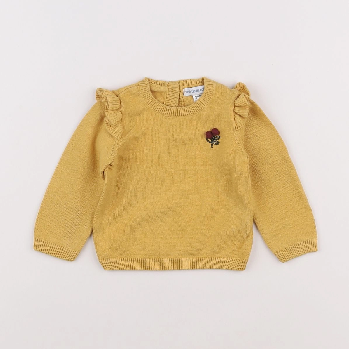 Vertbaudet - pull jaune - 3 mois