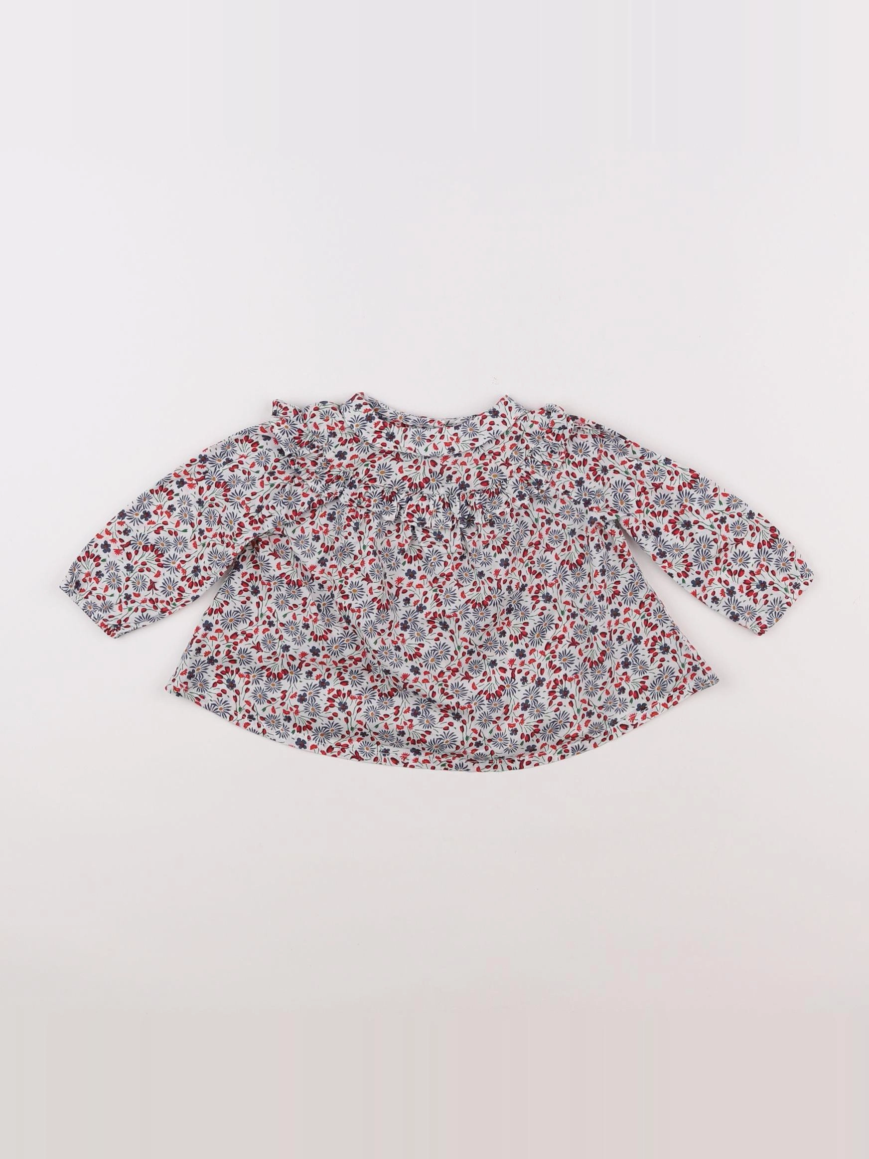 Boutchou - blouse multicolore - 6 mois