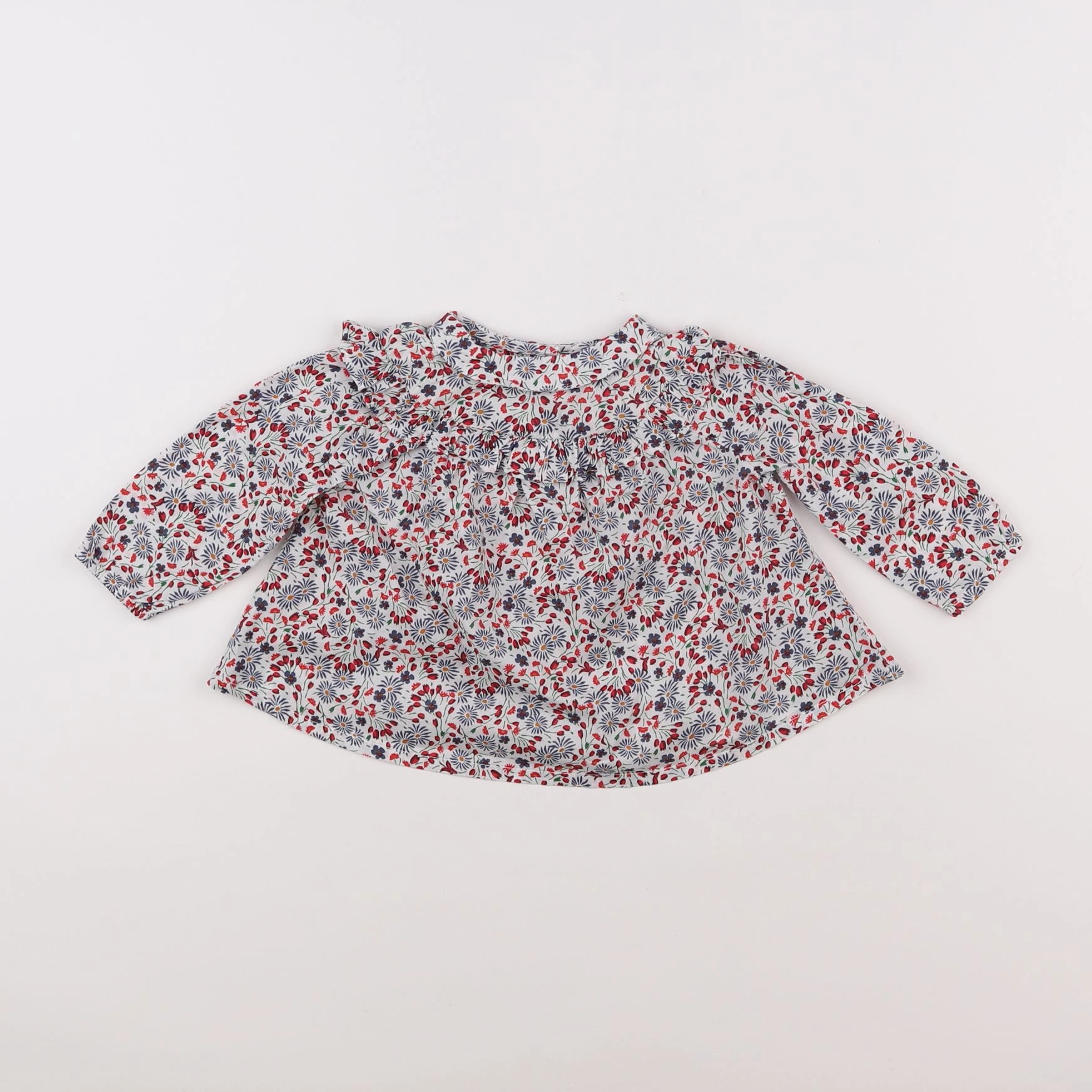 Boutchou - blouse multicolore - 6 mois