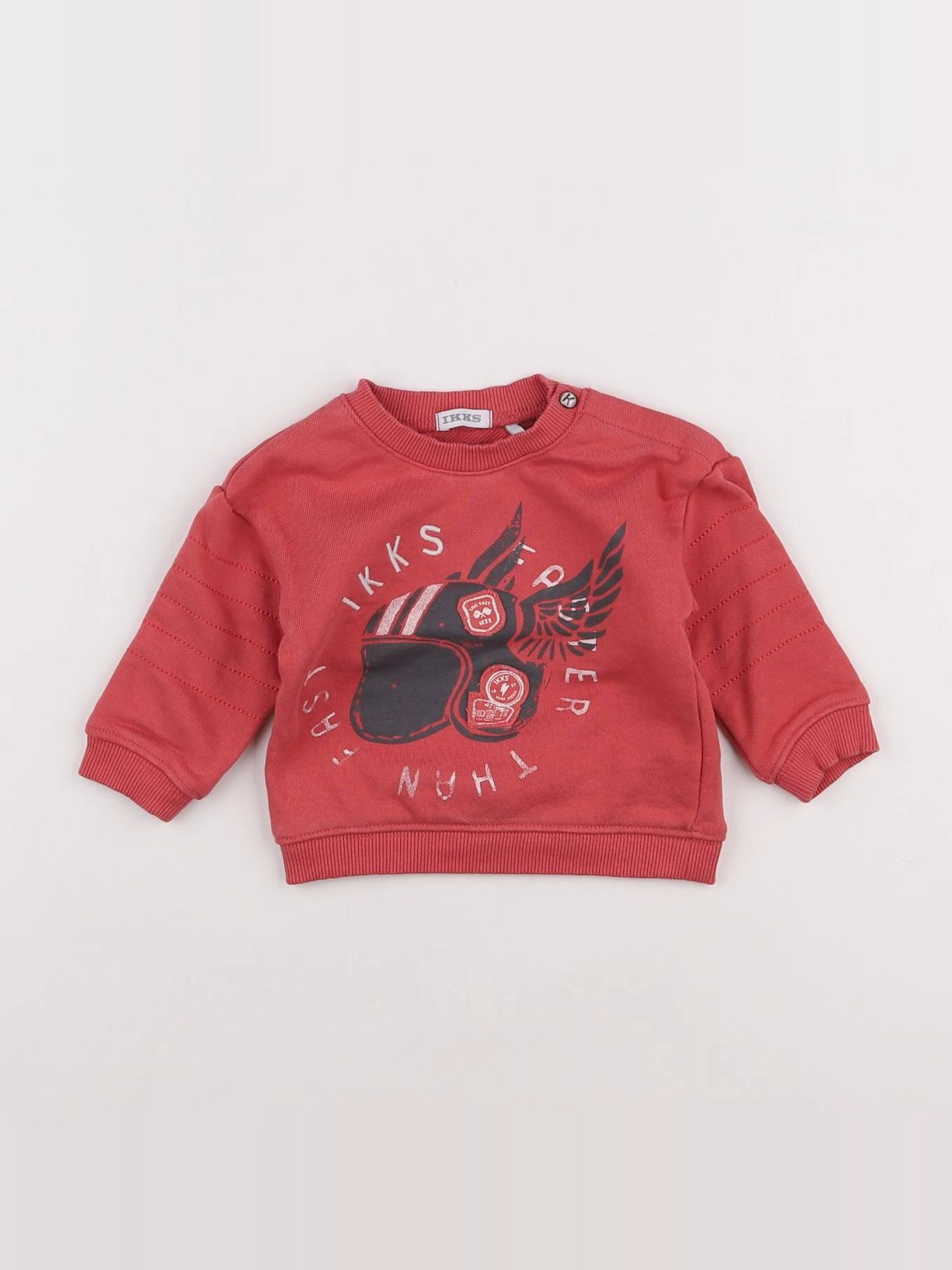 IKKS - sweat rouge - 6 mois
