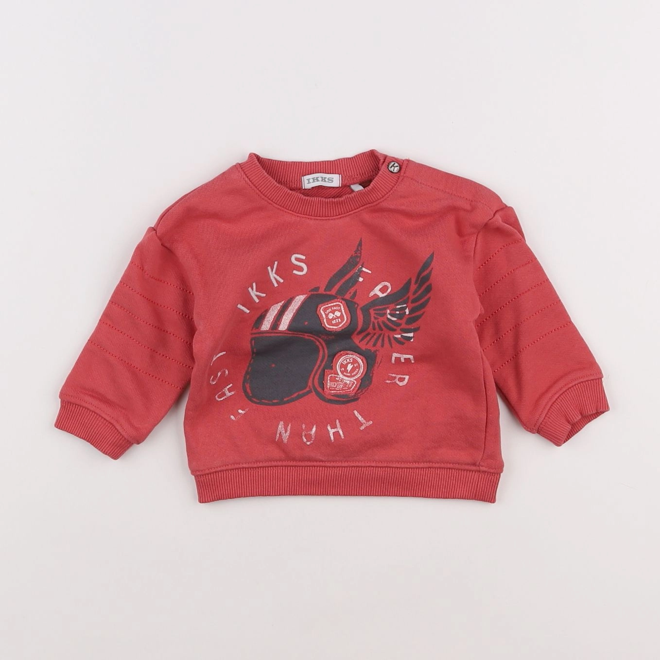IKKS - sweat rouge - 6 mois