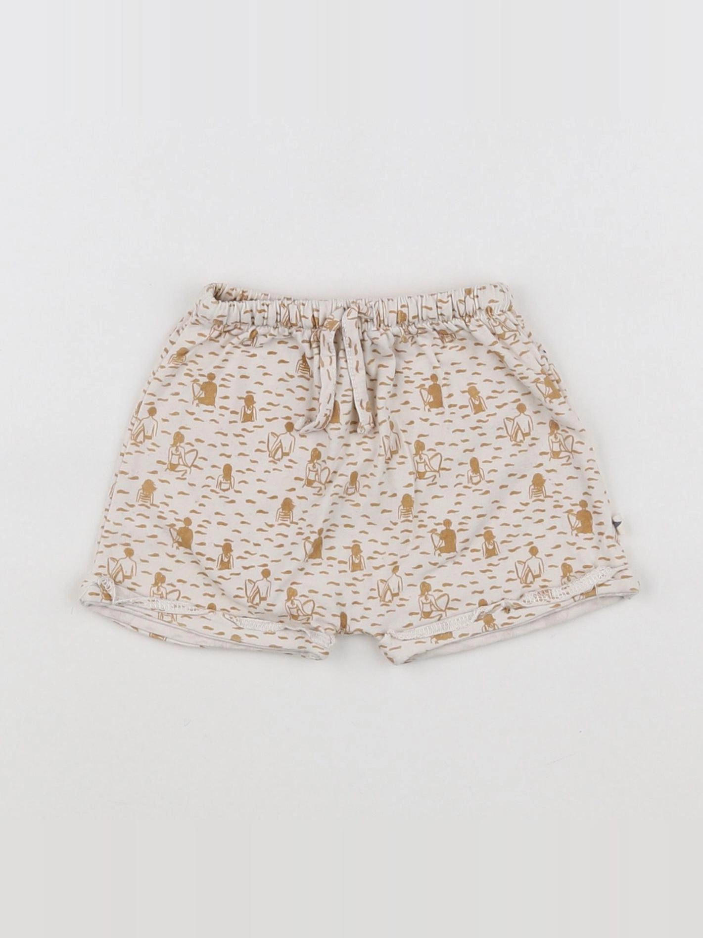 Arsène et les pipelettes - short blanc, beige - 3 mois
