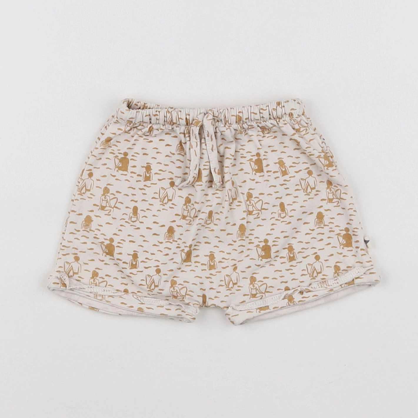 Arsène et les pipelettes - short blanc, beige - 3 mois