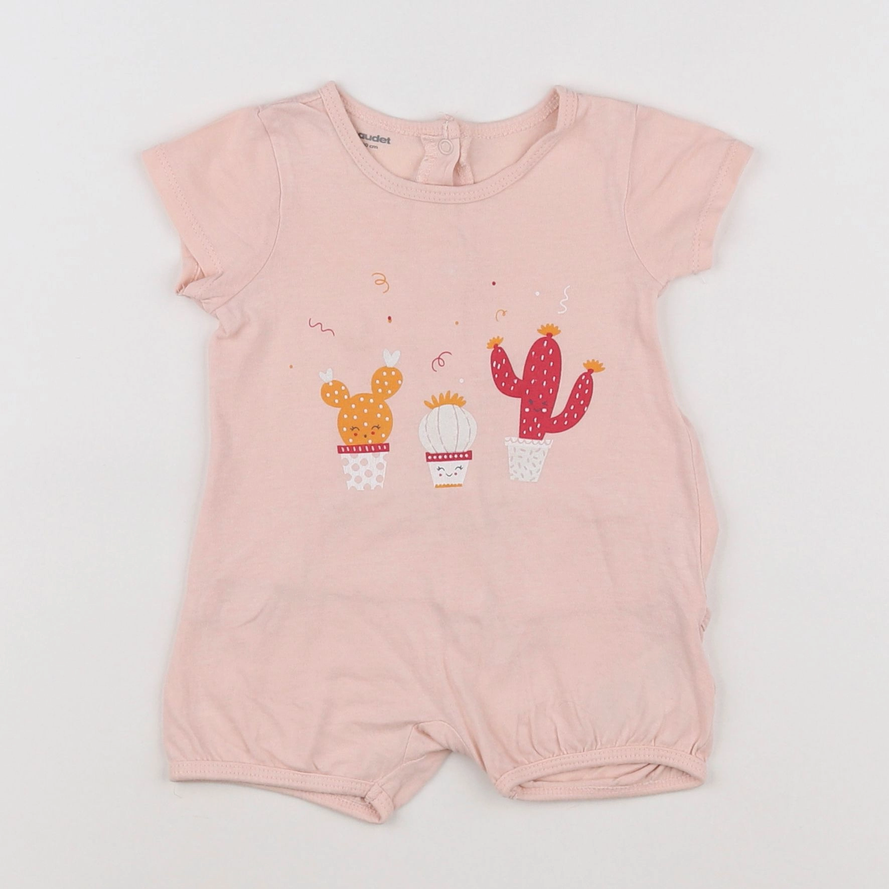 Vertbaudet - pyjama coton rose - 3 mois