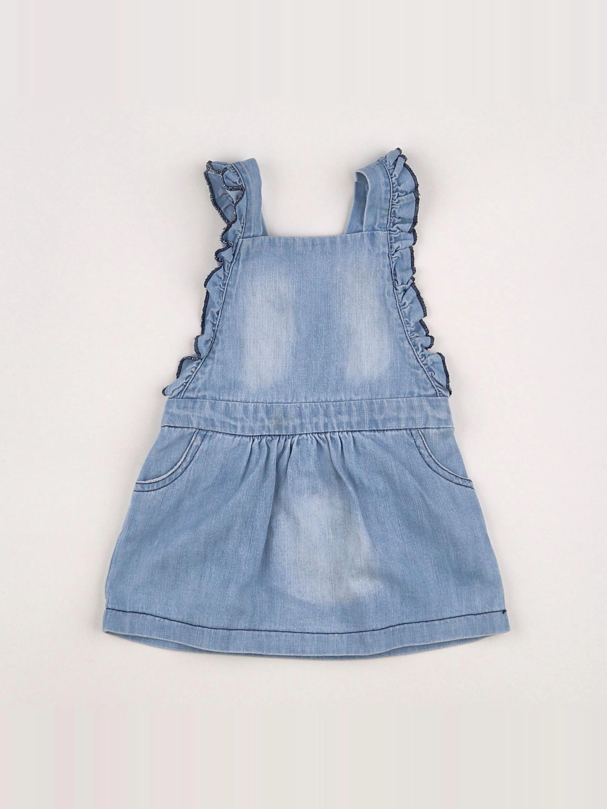 Vertbaudet - robe bleu - 12 mois