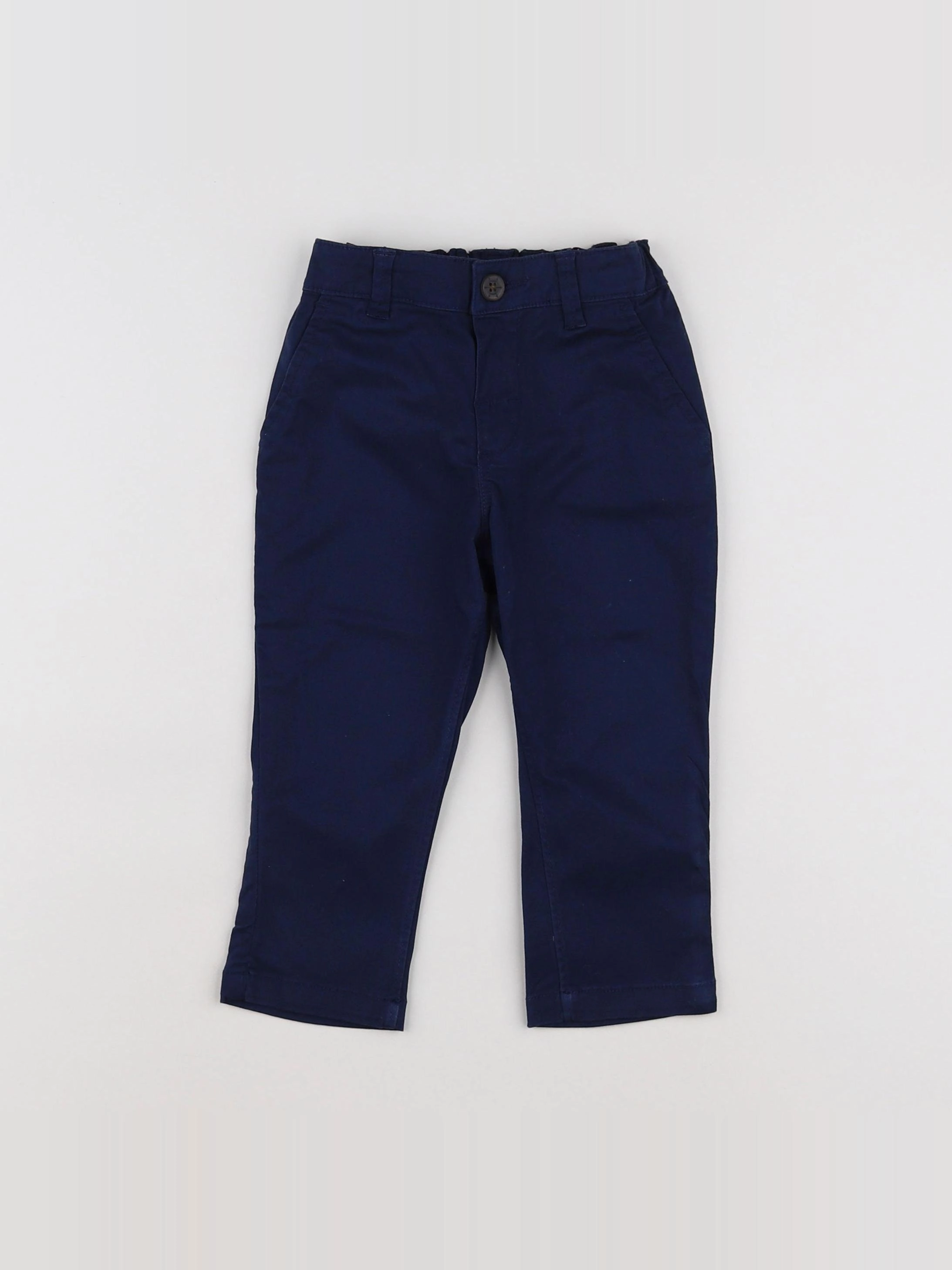 H&M - pantalon bleu - 9/12 mois