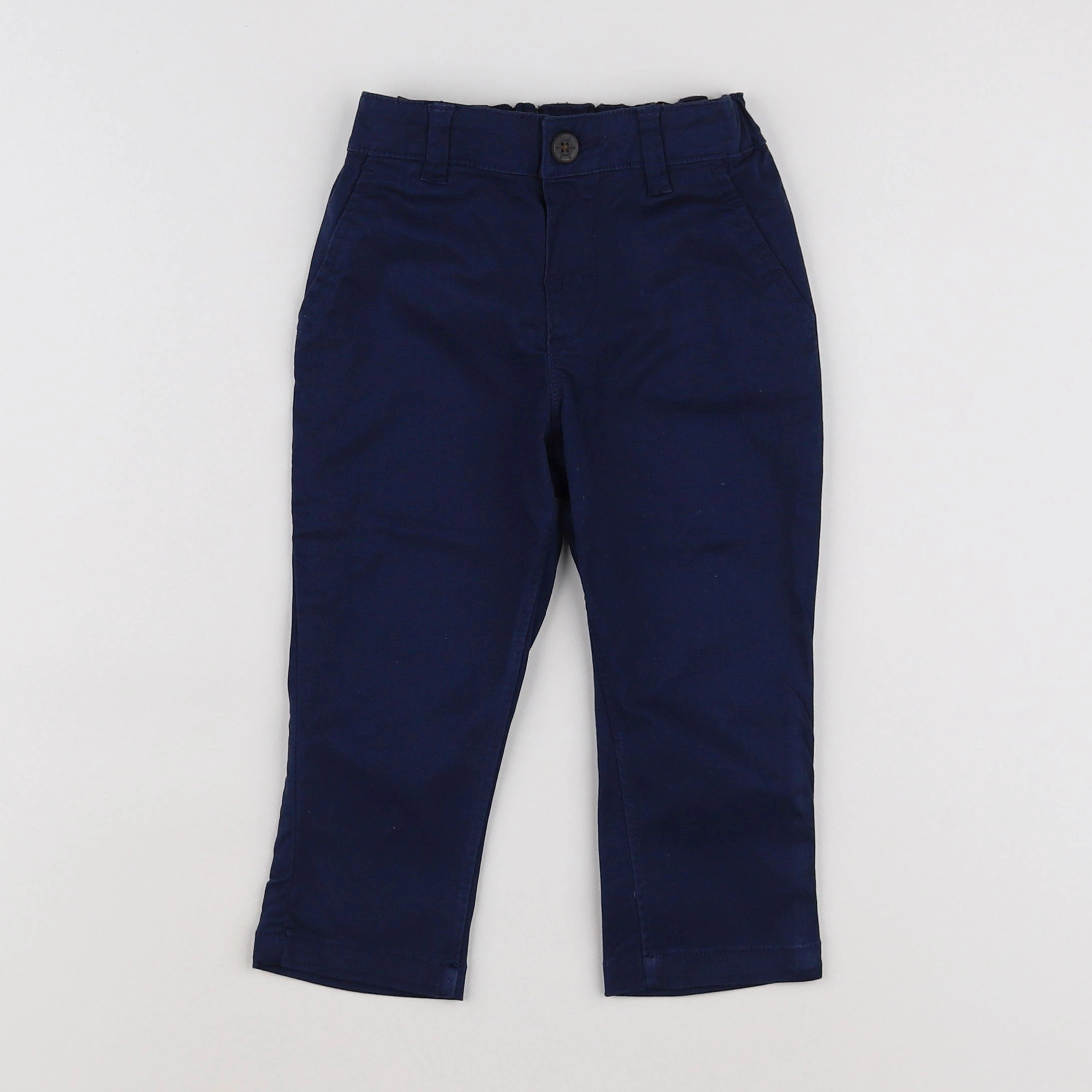 H&M - pantalon bleu - 9/12 mois