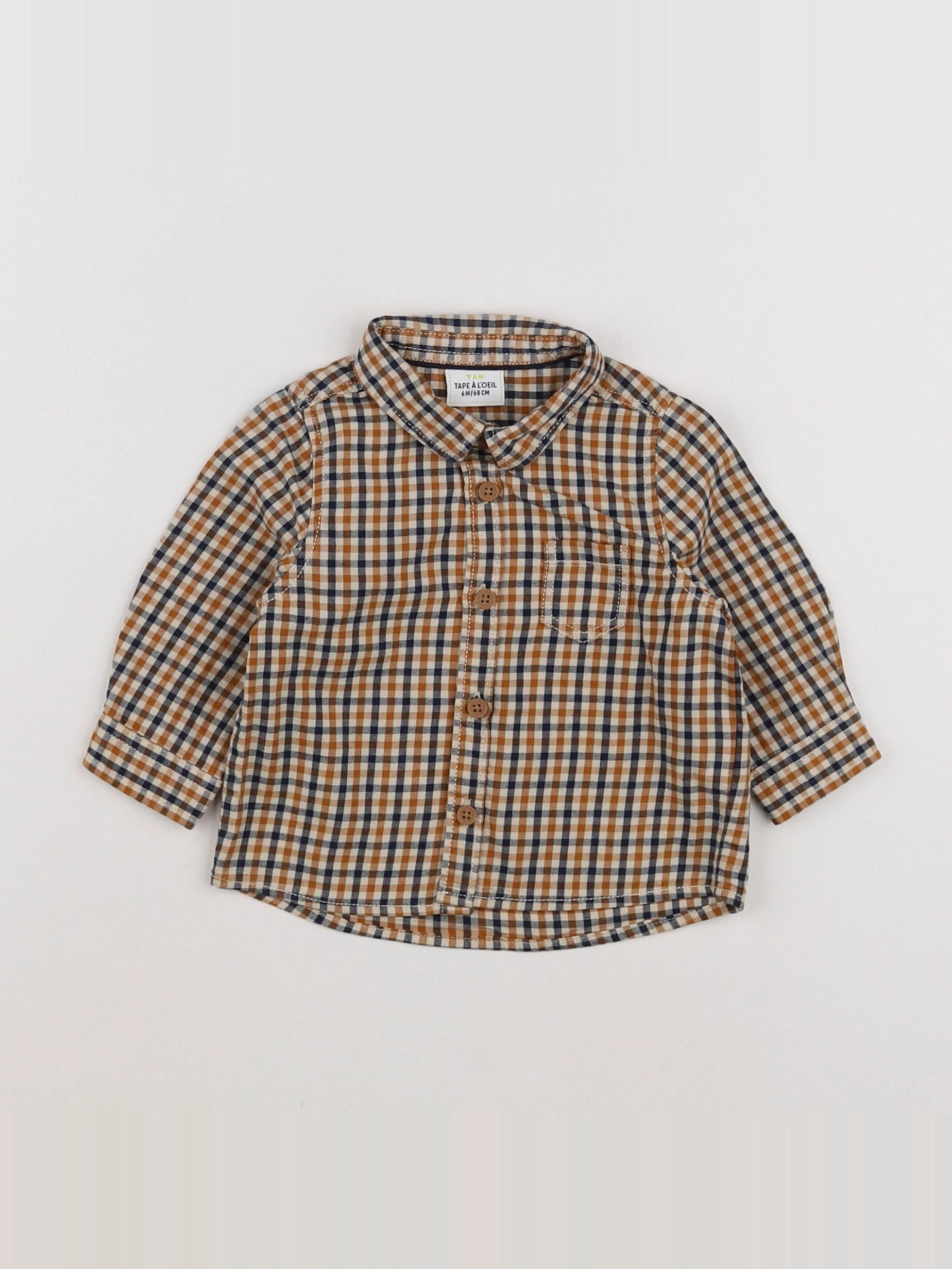 Tape à l'oeil - chemise multicolore - 6 mois