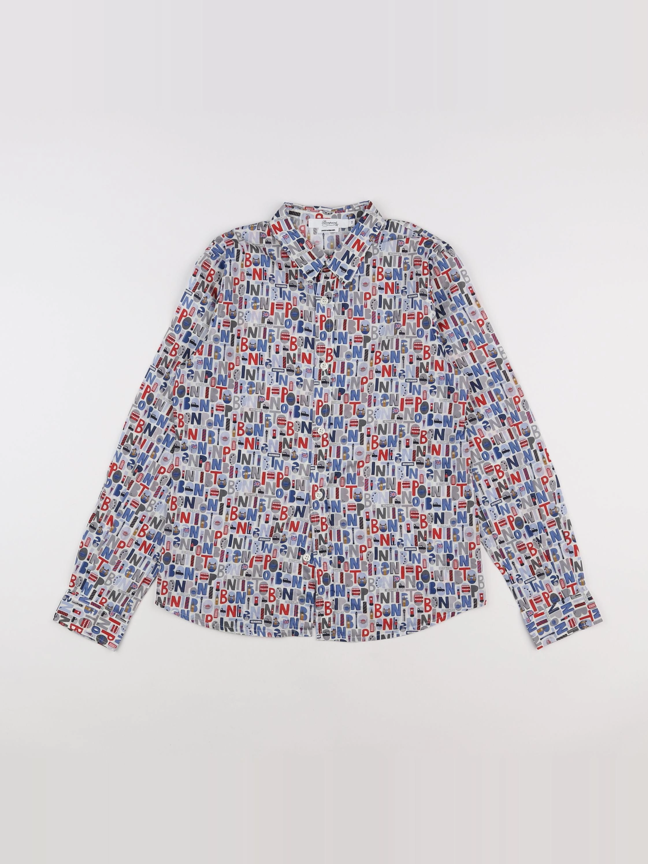 Bonpoint - chemise multicolore - 12 ans