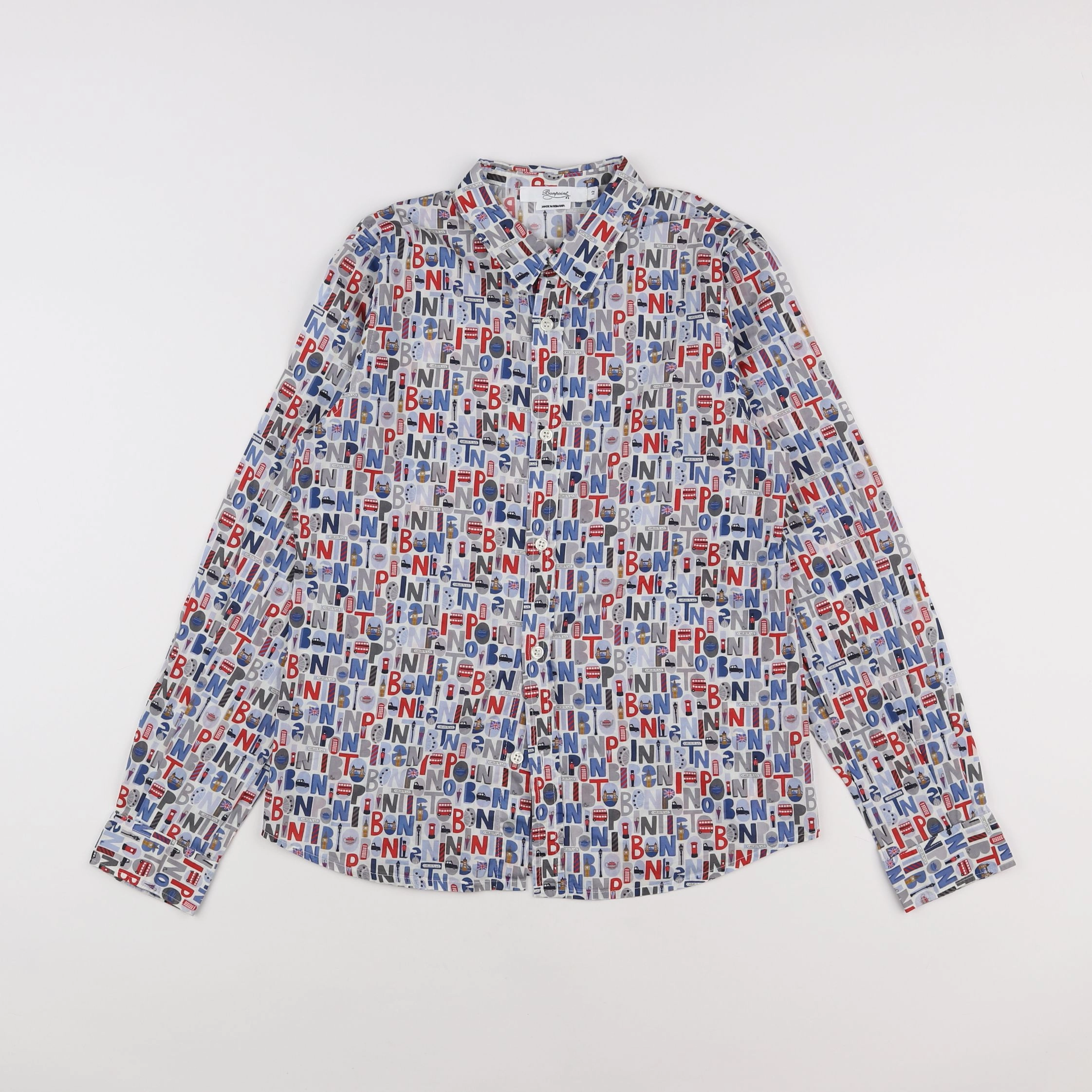 Bonpoint - chemise multicolore - 12 ans