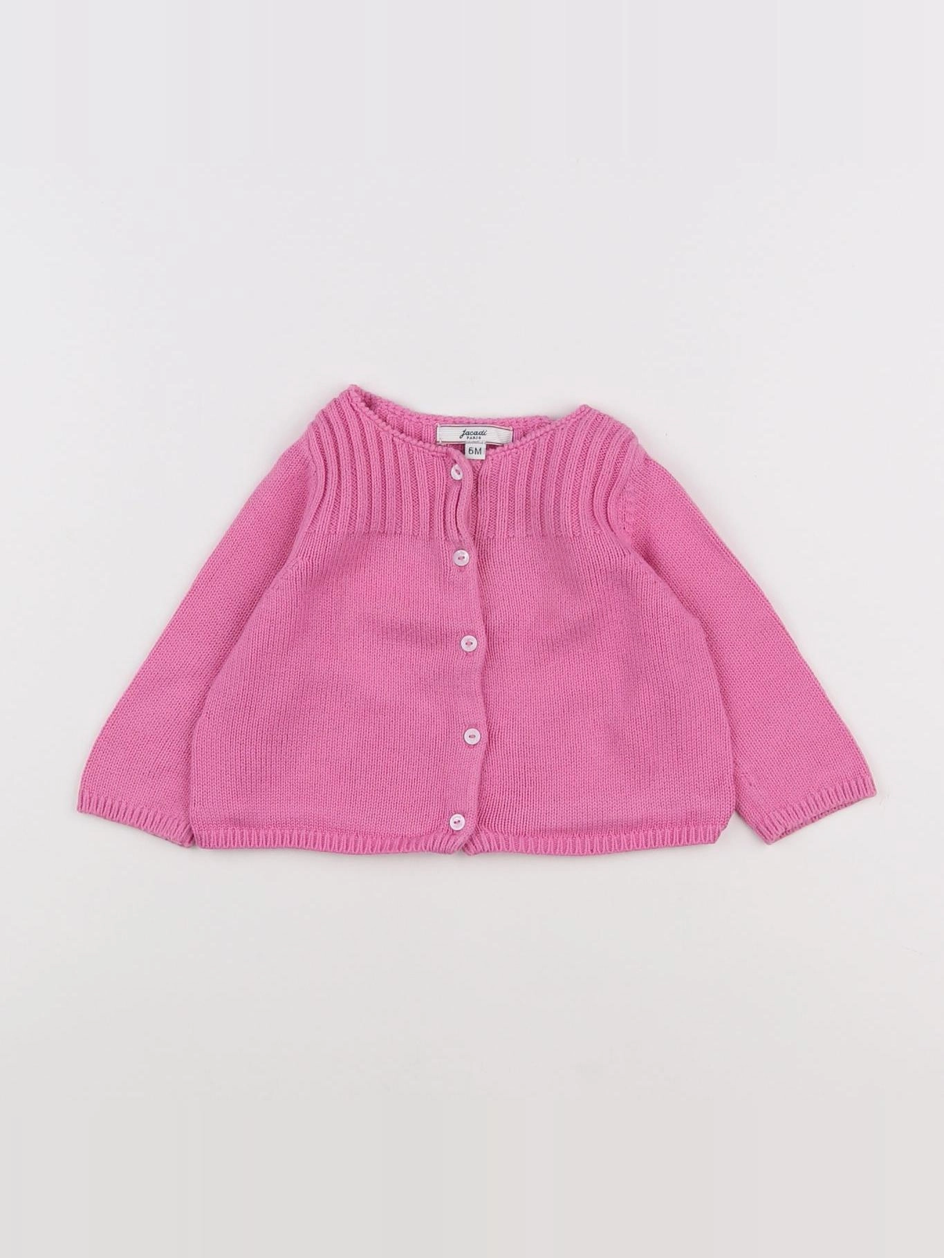 Jacadi - gilet rose - 6 mois