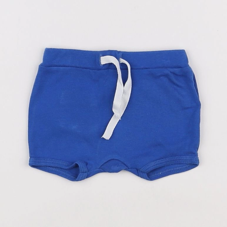 Petit Bateau - short bleu - 6 mois
