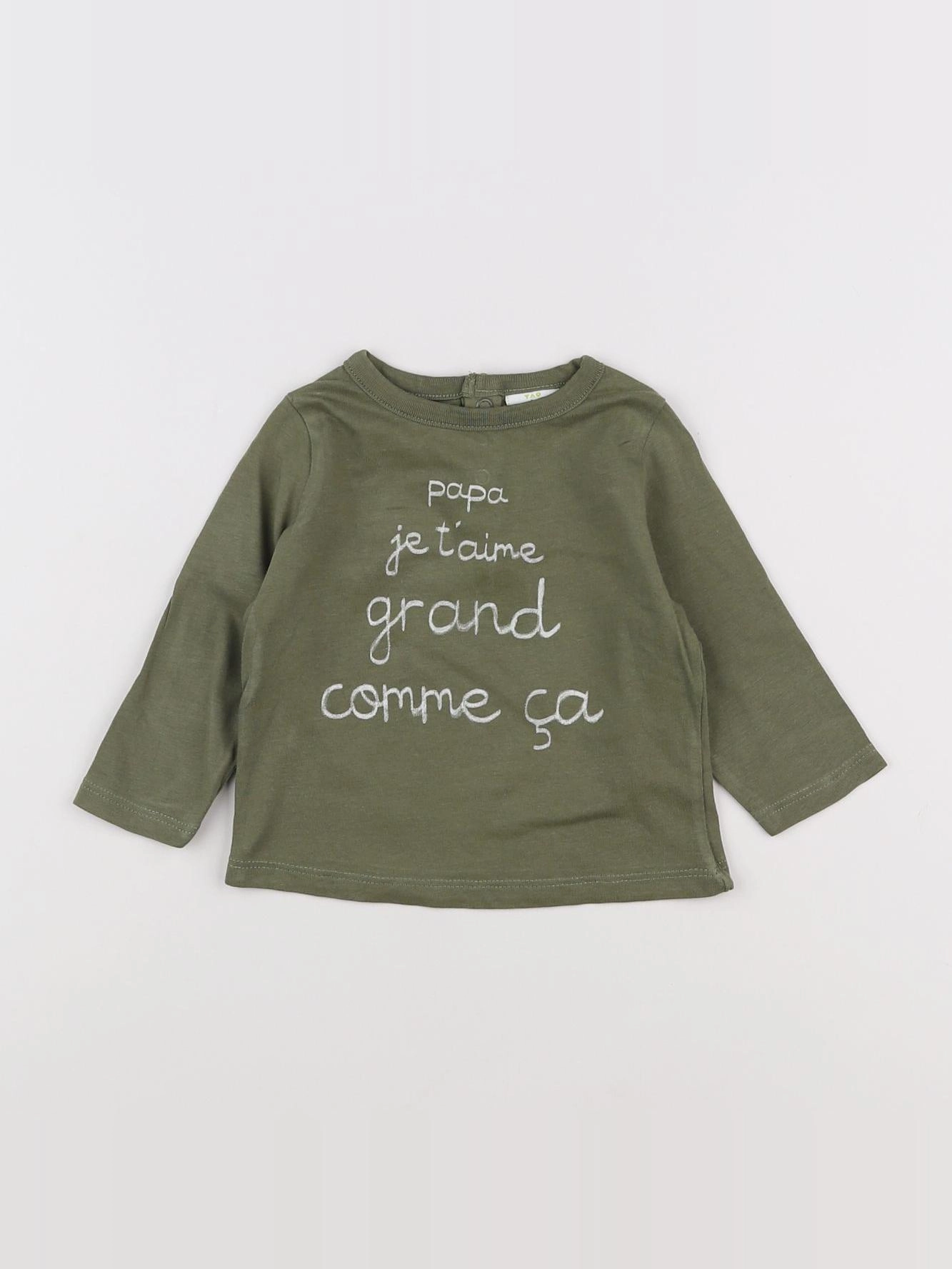 Tape à l'oeil - tee-shirt vert - 6 mois