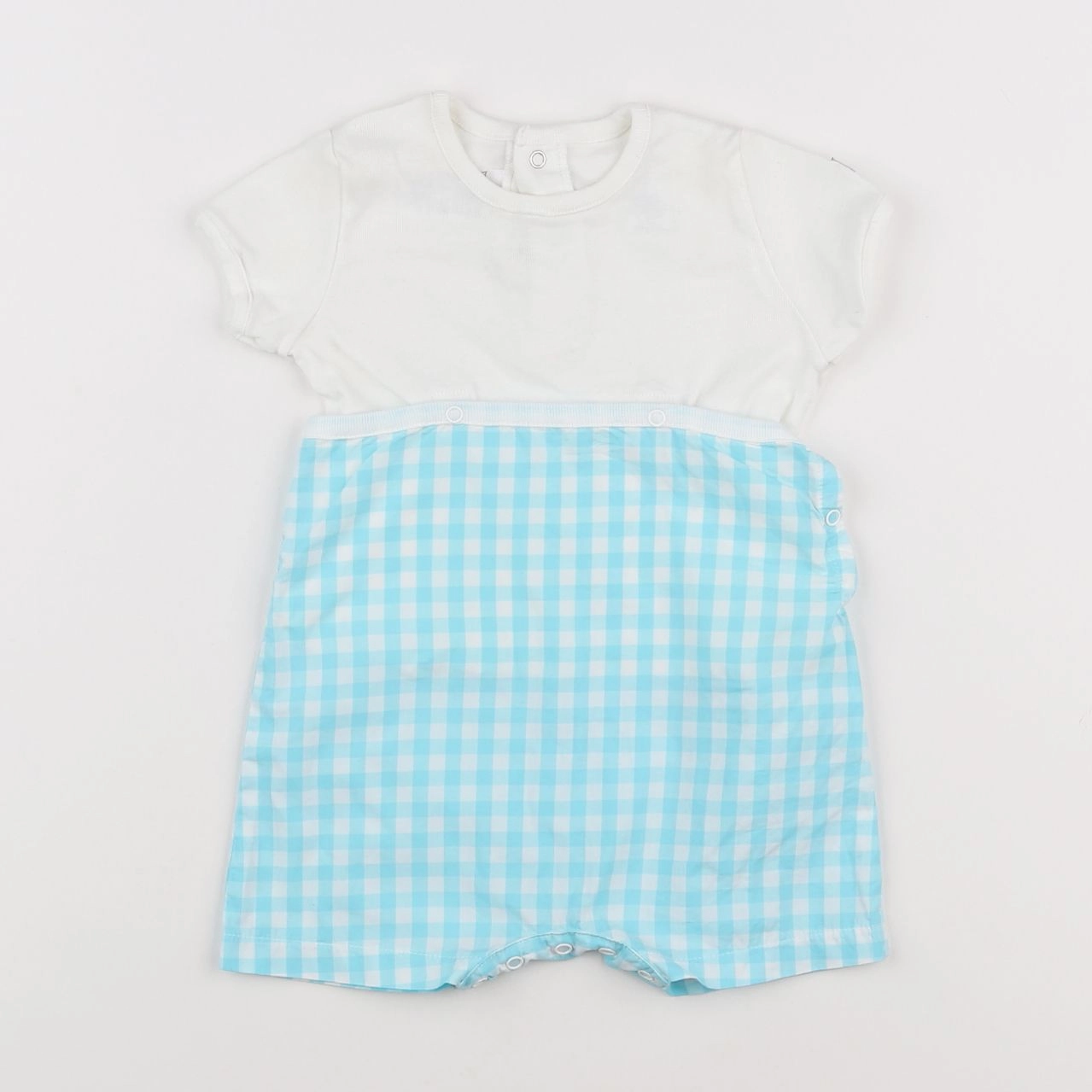 Petit Bateau - combinaison bleu - 6 mois