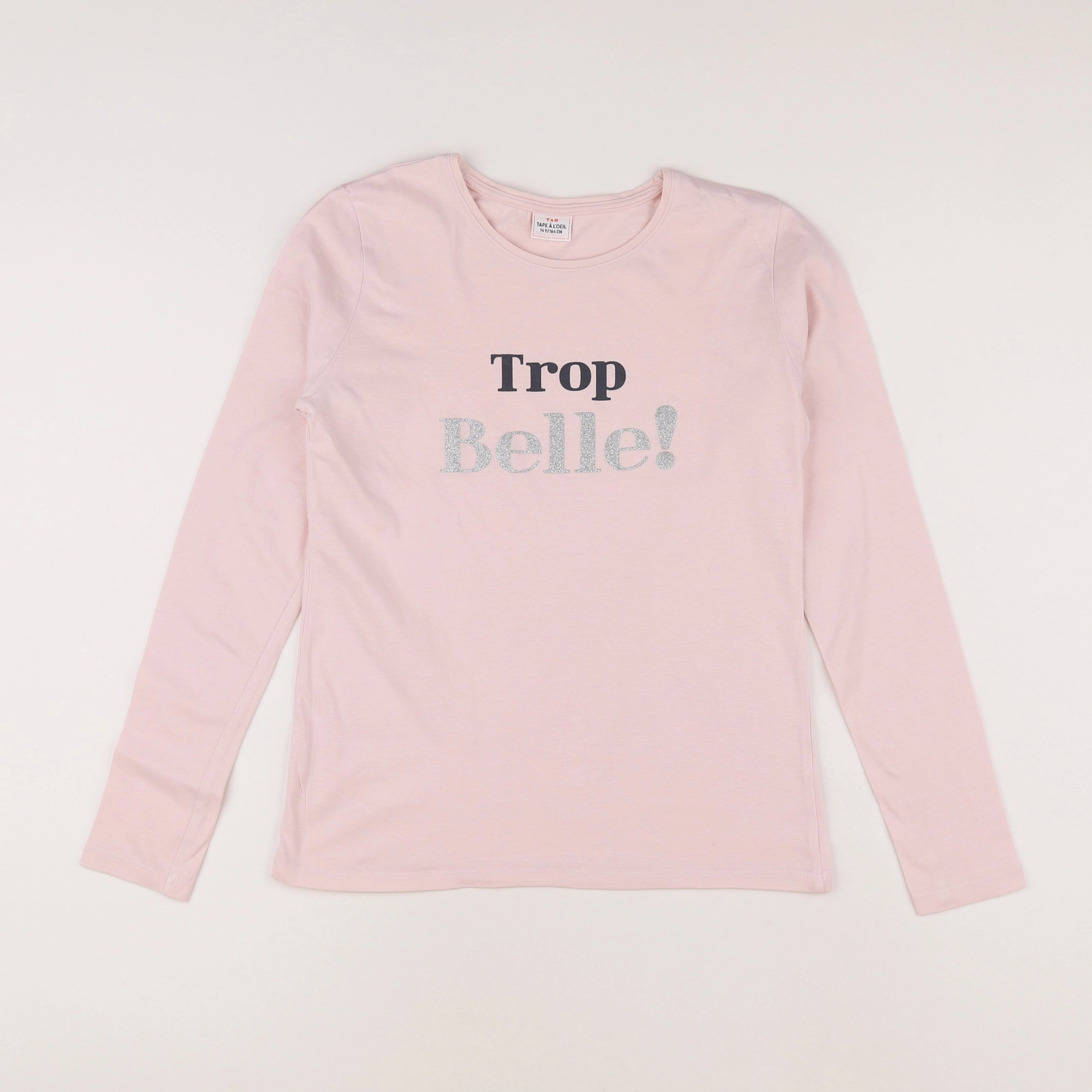 Tape à l'oeil - tee-shirt rose - 14 ans