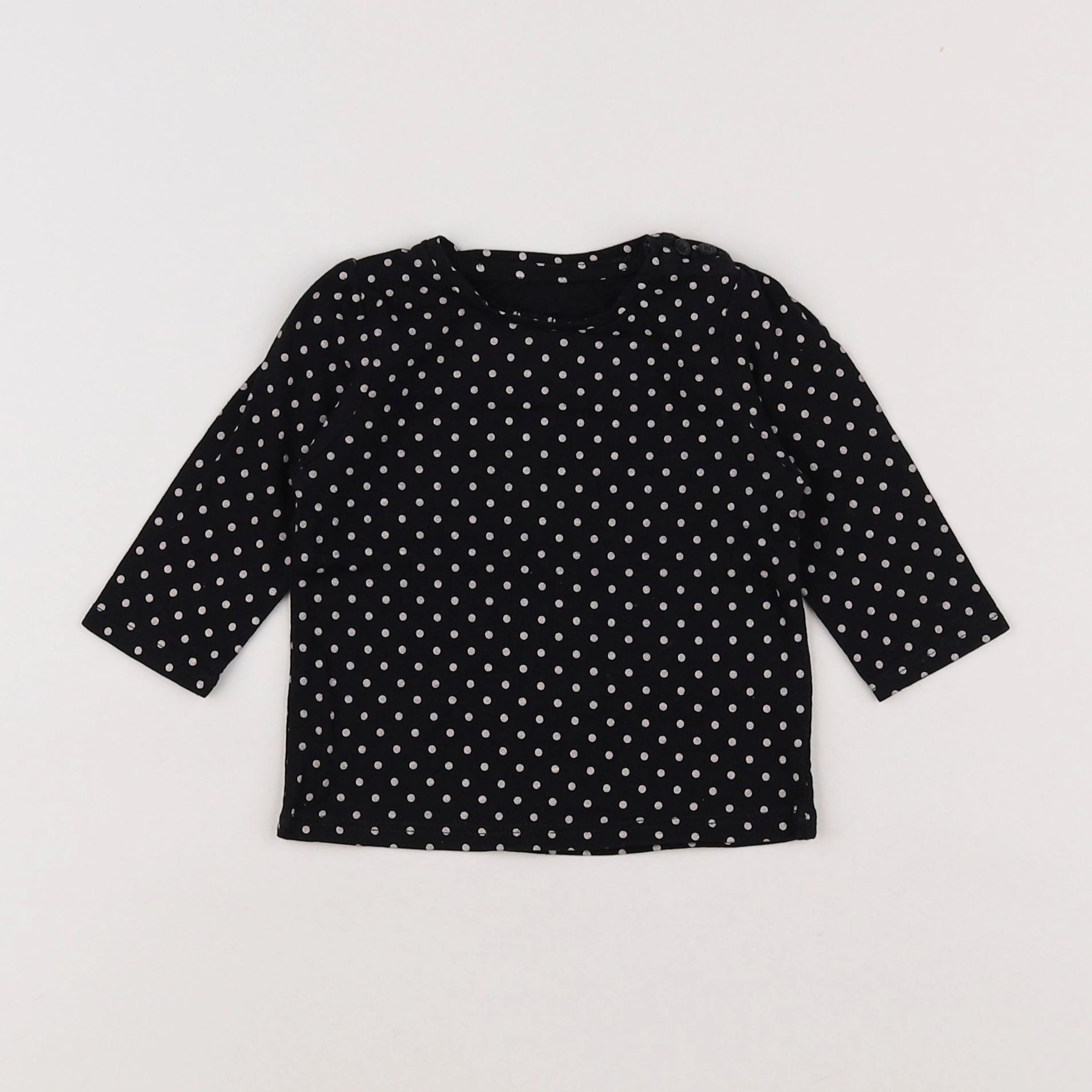 Vertbaudet - tee-shirt noir - 3 mois