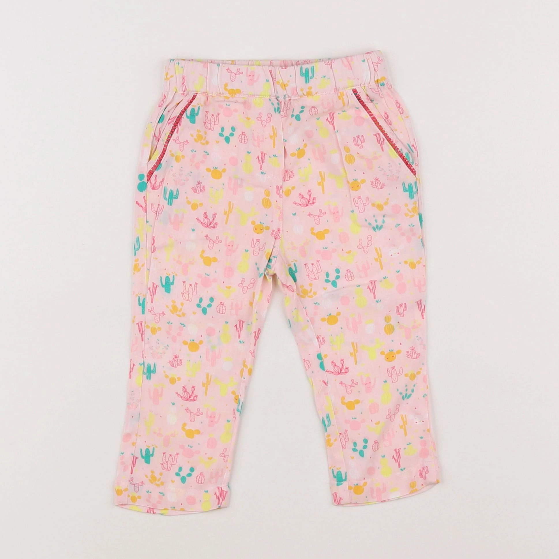 Vertbaudet - pantalon rose - 9 mois