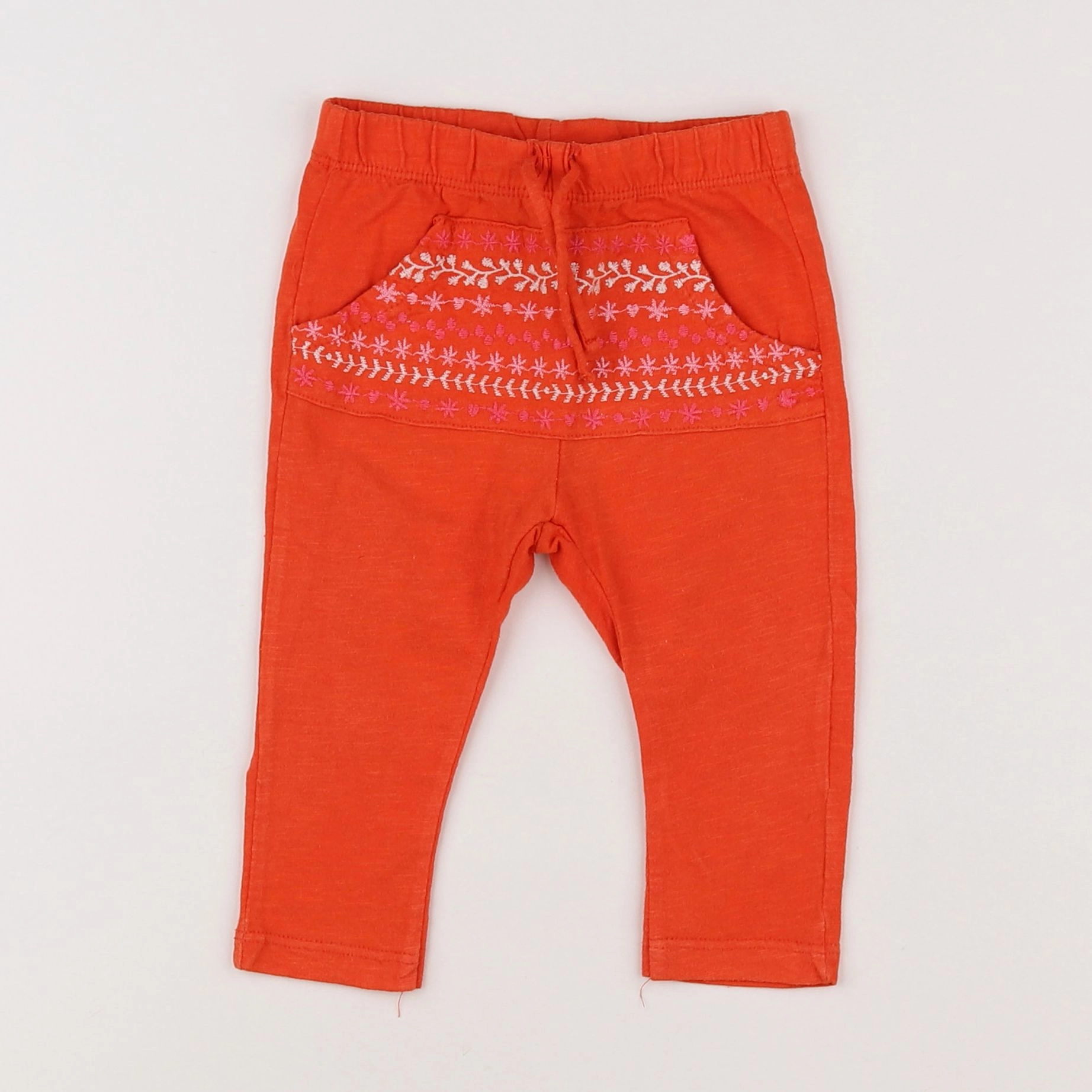 Zara - sarouel orange - 9/12 mois