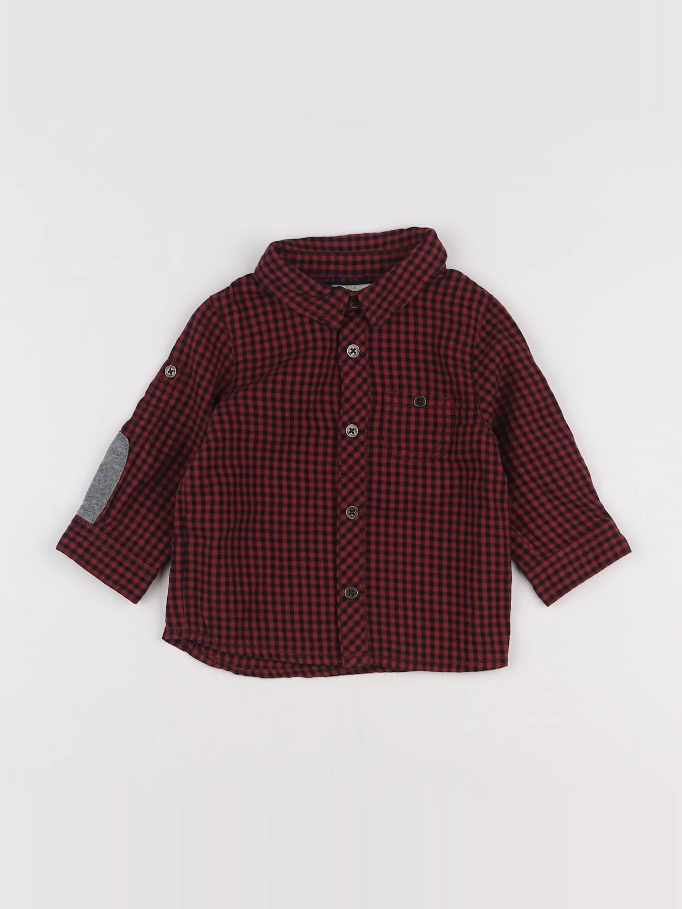 Tape à l'oeil - chemise rouge - 6 mois