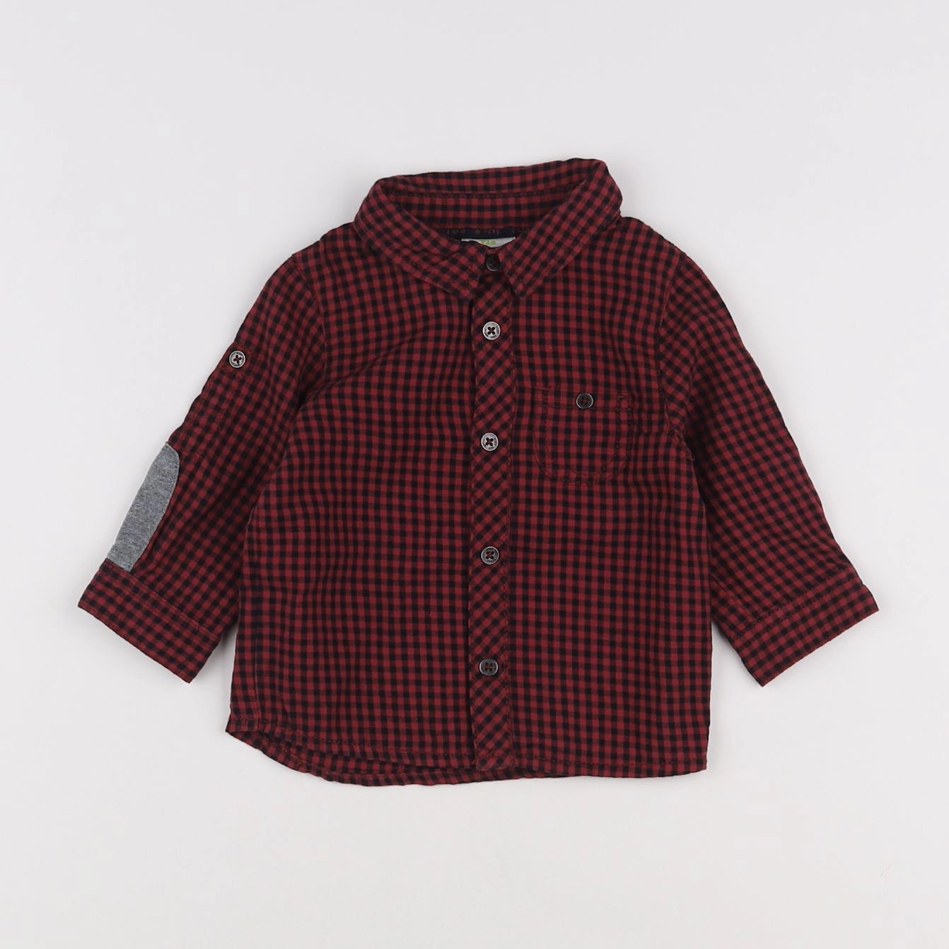 Tape à l'oeil - chemise rouge - 6 mois