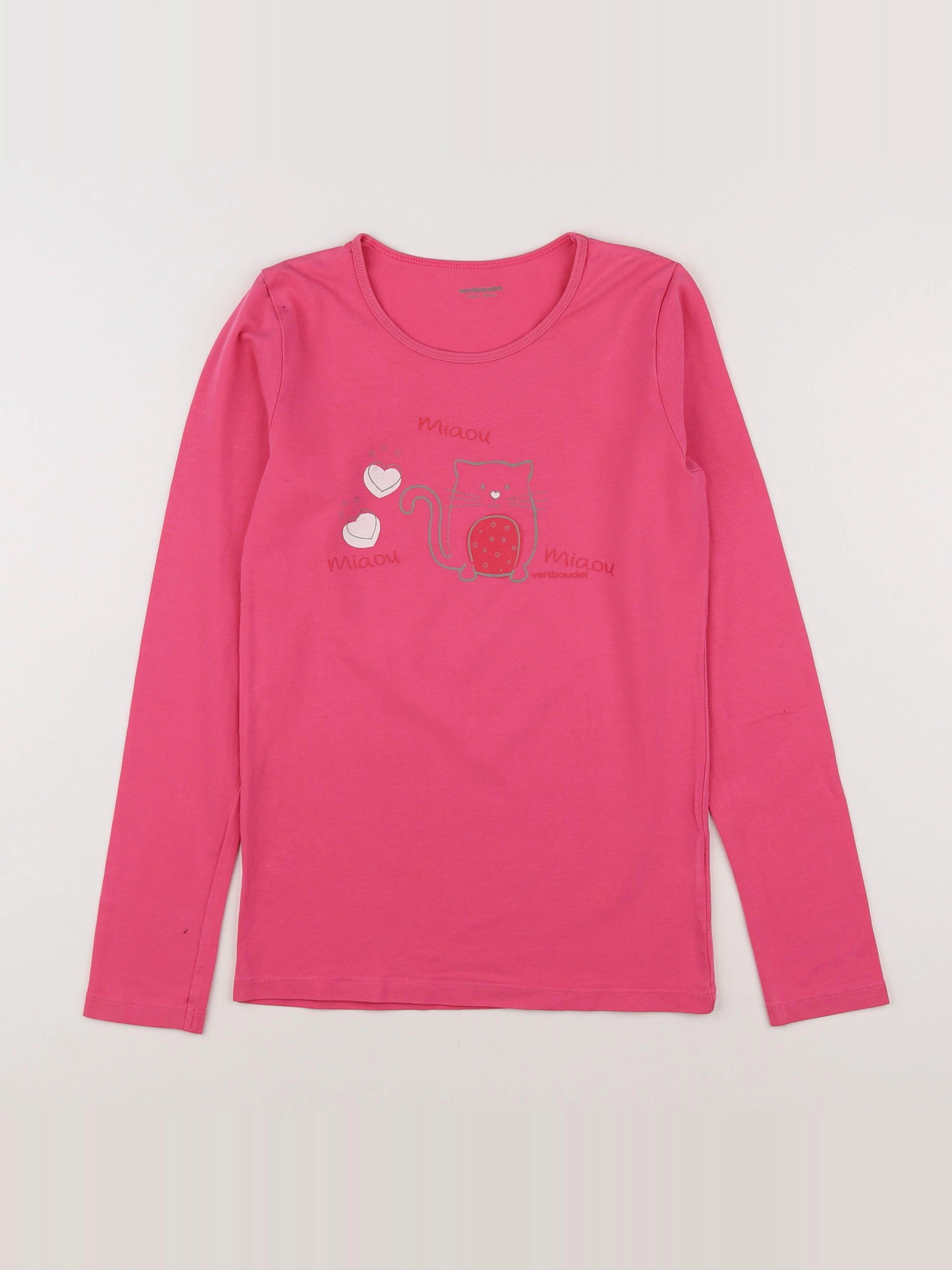 Vertbaudet - tee-shirt rose - 12 ans