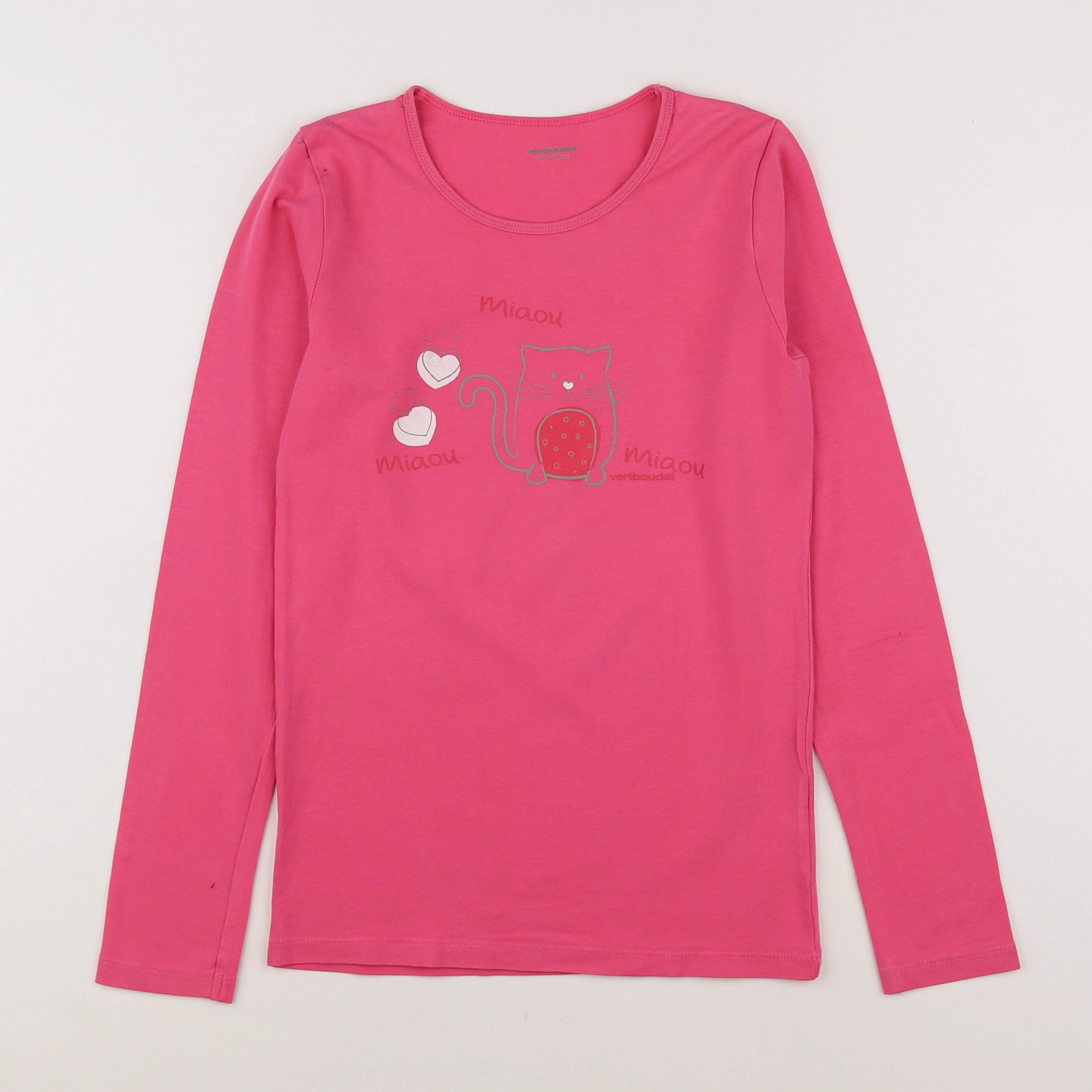 Vertbaudet - tee-shirt rose - 12 ans