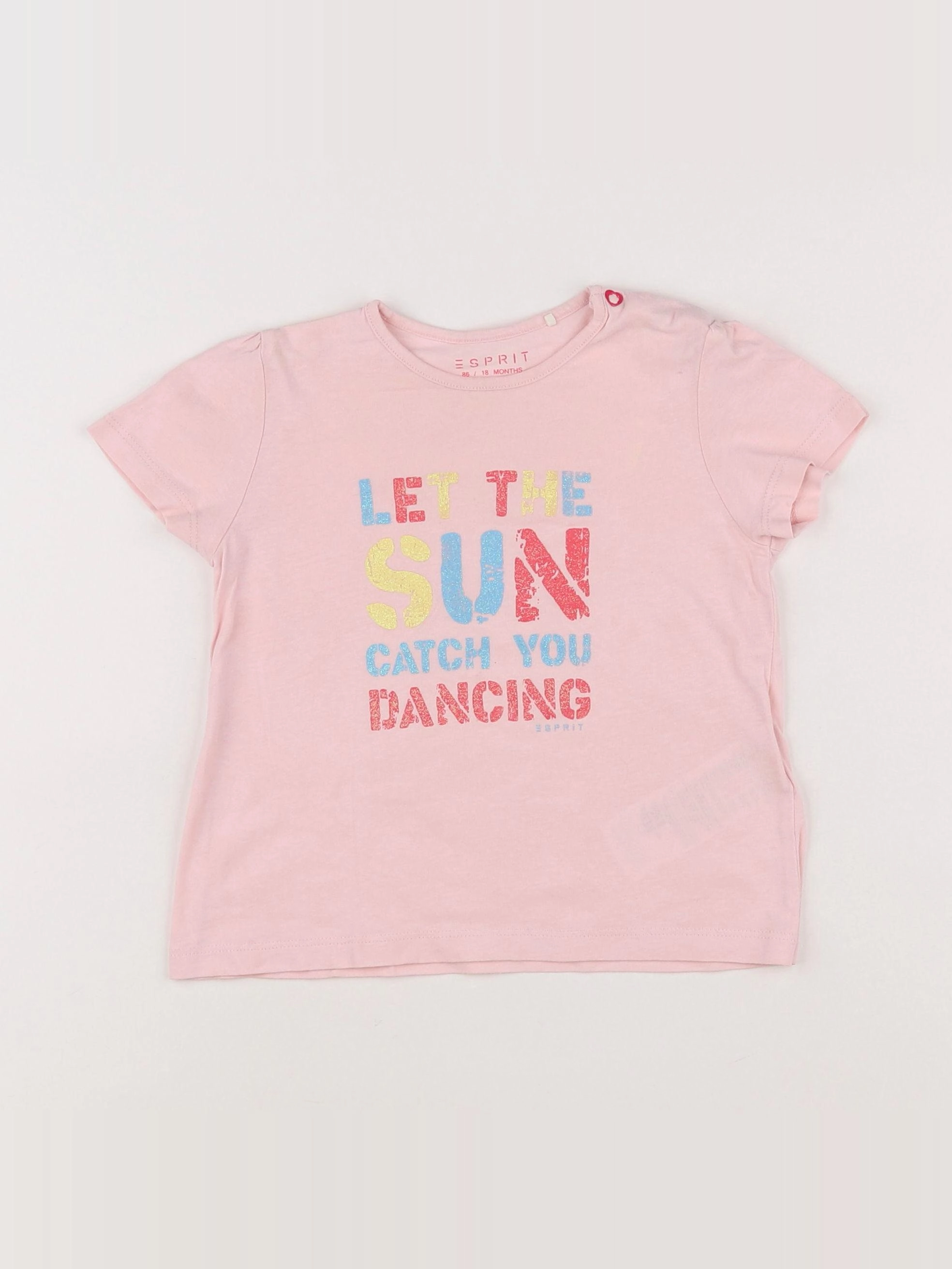 Esprit - tee-shirt rose - 18 mois