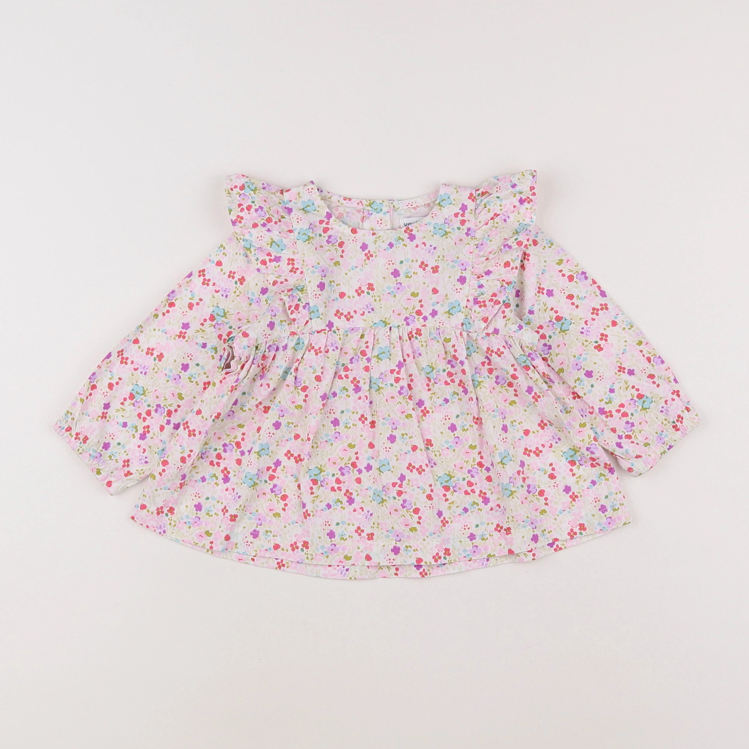 Vertbaudet - blouse multicolore - 12 mois