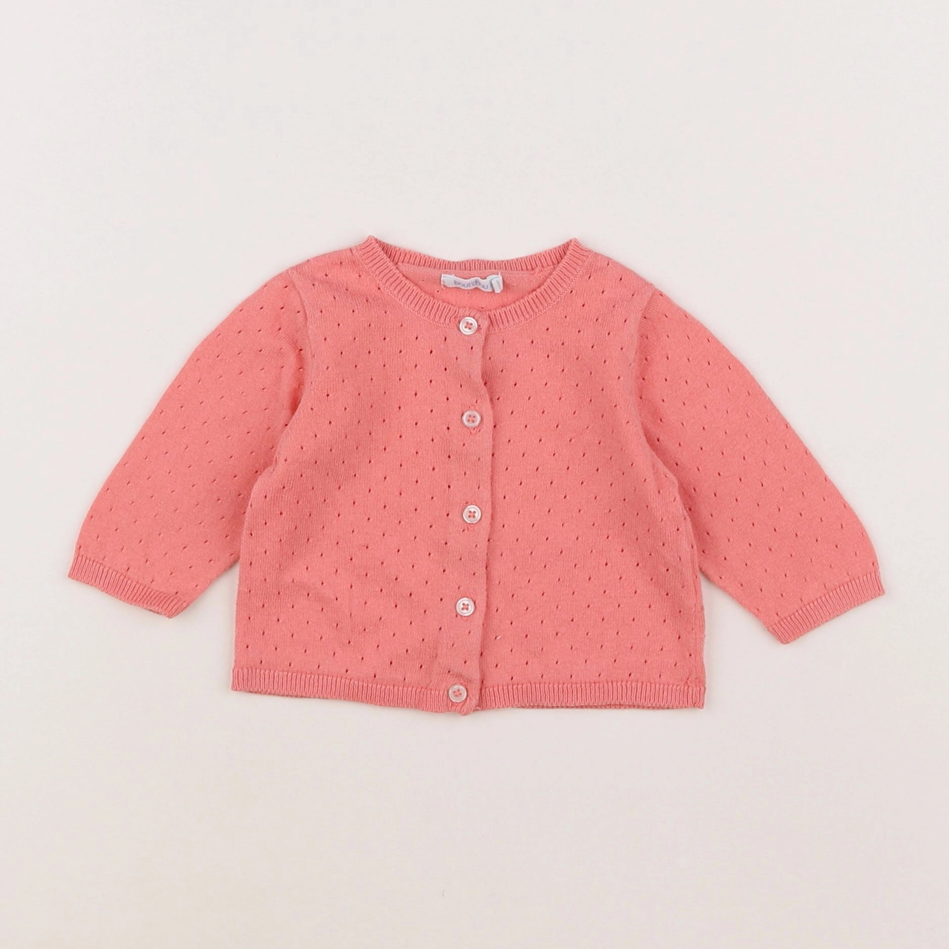 Boutchou - gilet rose - 3 mois