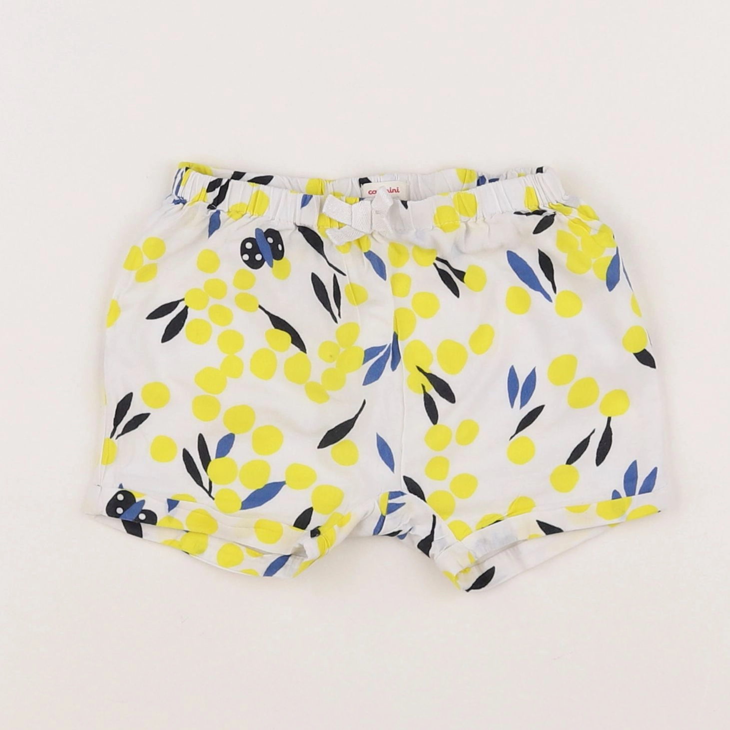 Catimini - short blanc, bleu, jaune - 12 mois