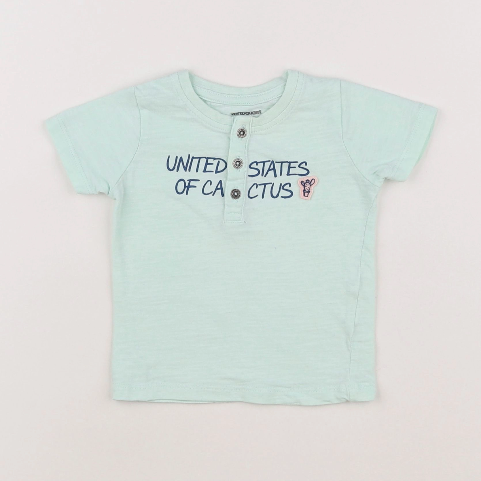 Vertbaudet - tee-shirt vert - 6 mois