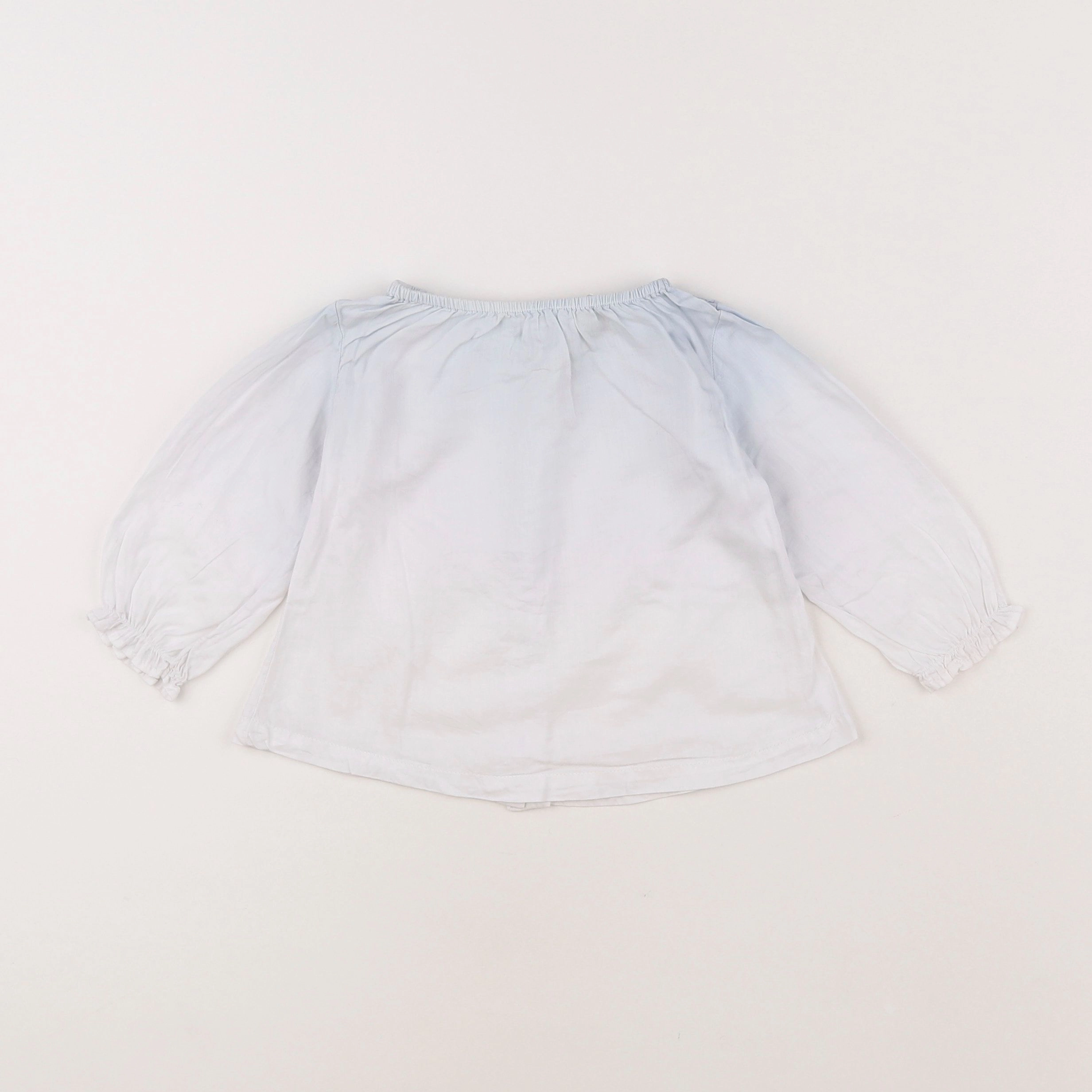 Tape à l'oeil - blouse bleu, blanc - 9 mois