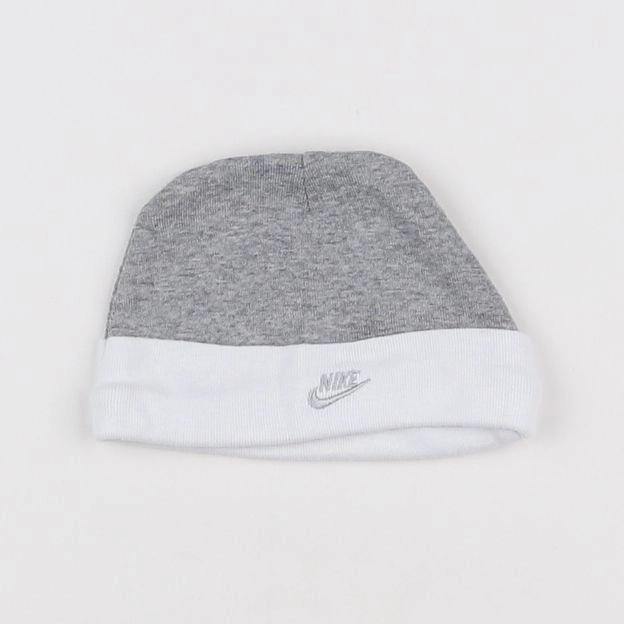 Nike - bonnet gris, blanc - 0/6 mois