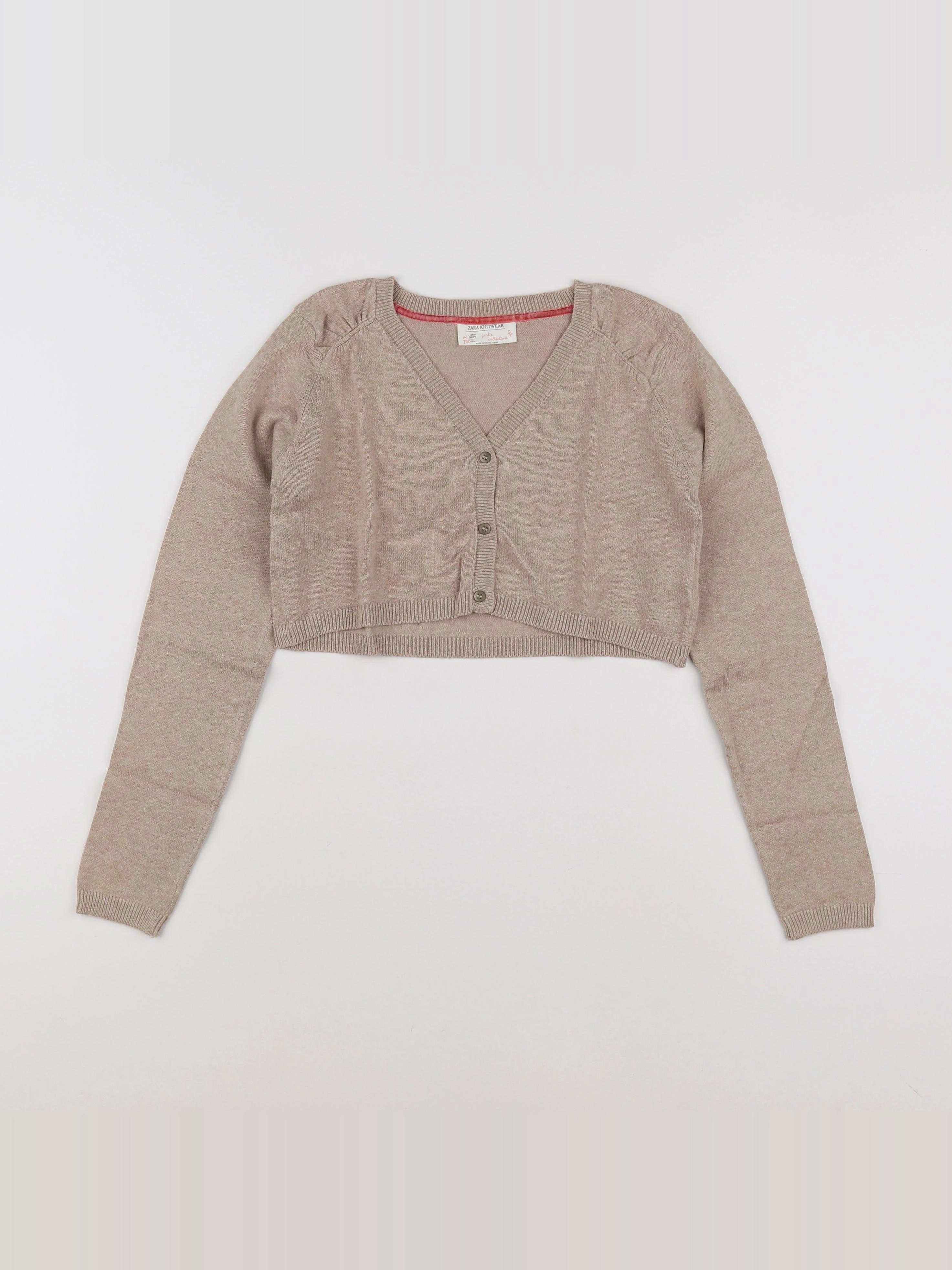 Zara - gilet marron - 9/10 ans