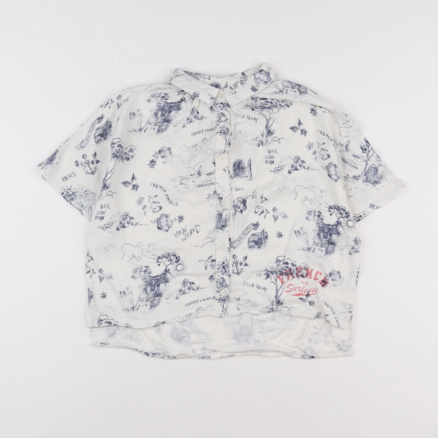 IKKS - chemise bleu - 8 ans