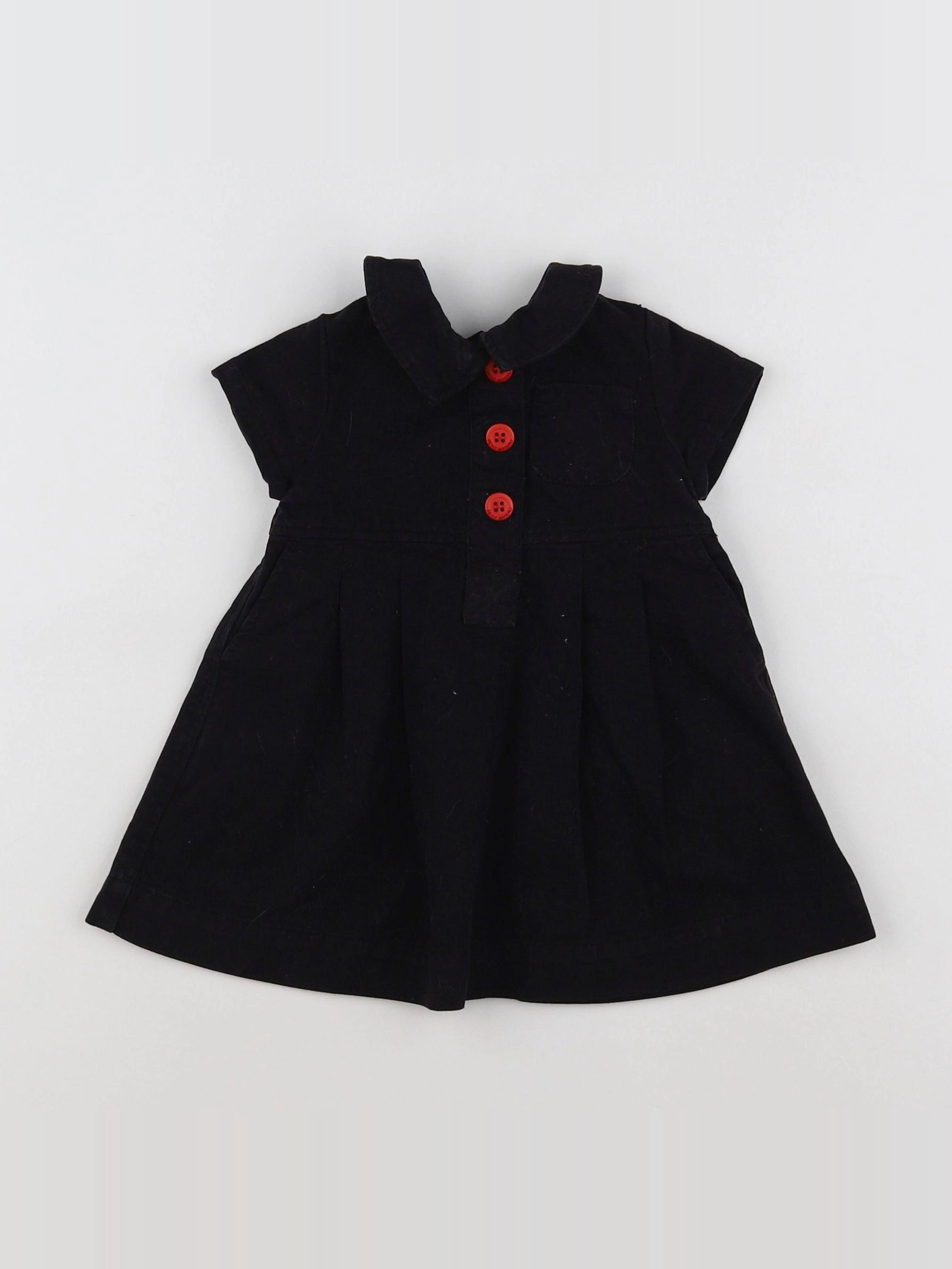 Petit Bateau - robe noir - 3 mois