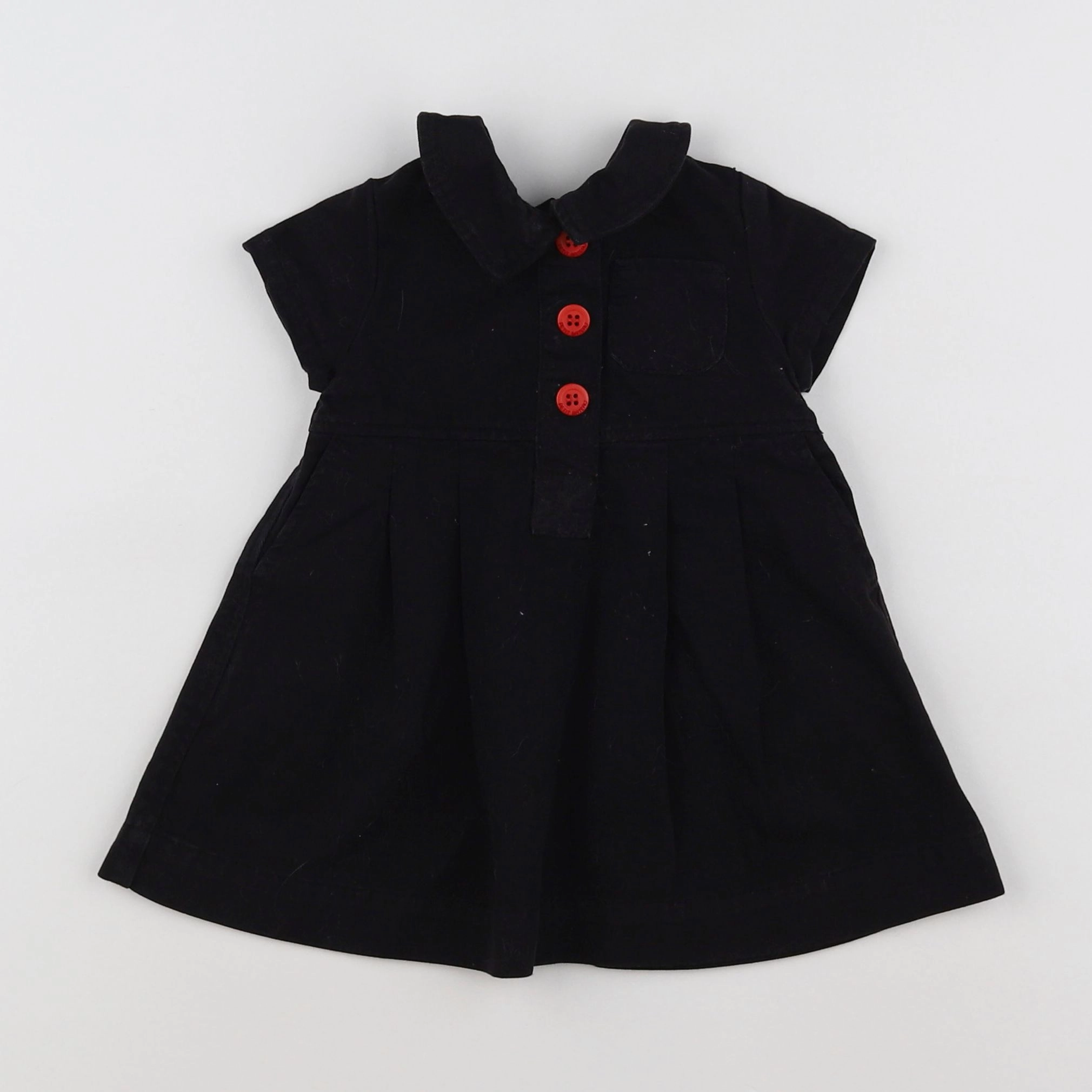 Petit Bateau - robe noir - 3 mois