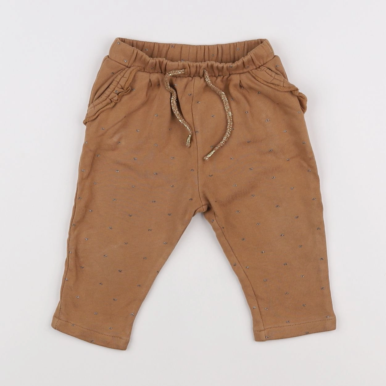 Vertbaudet - pantalon marron - 12 mois