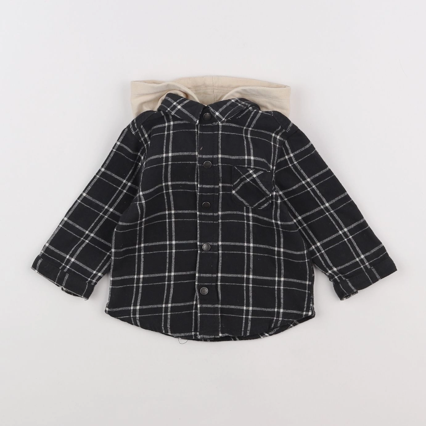 Vertbaudet - chemise noir - 6 mois